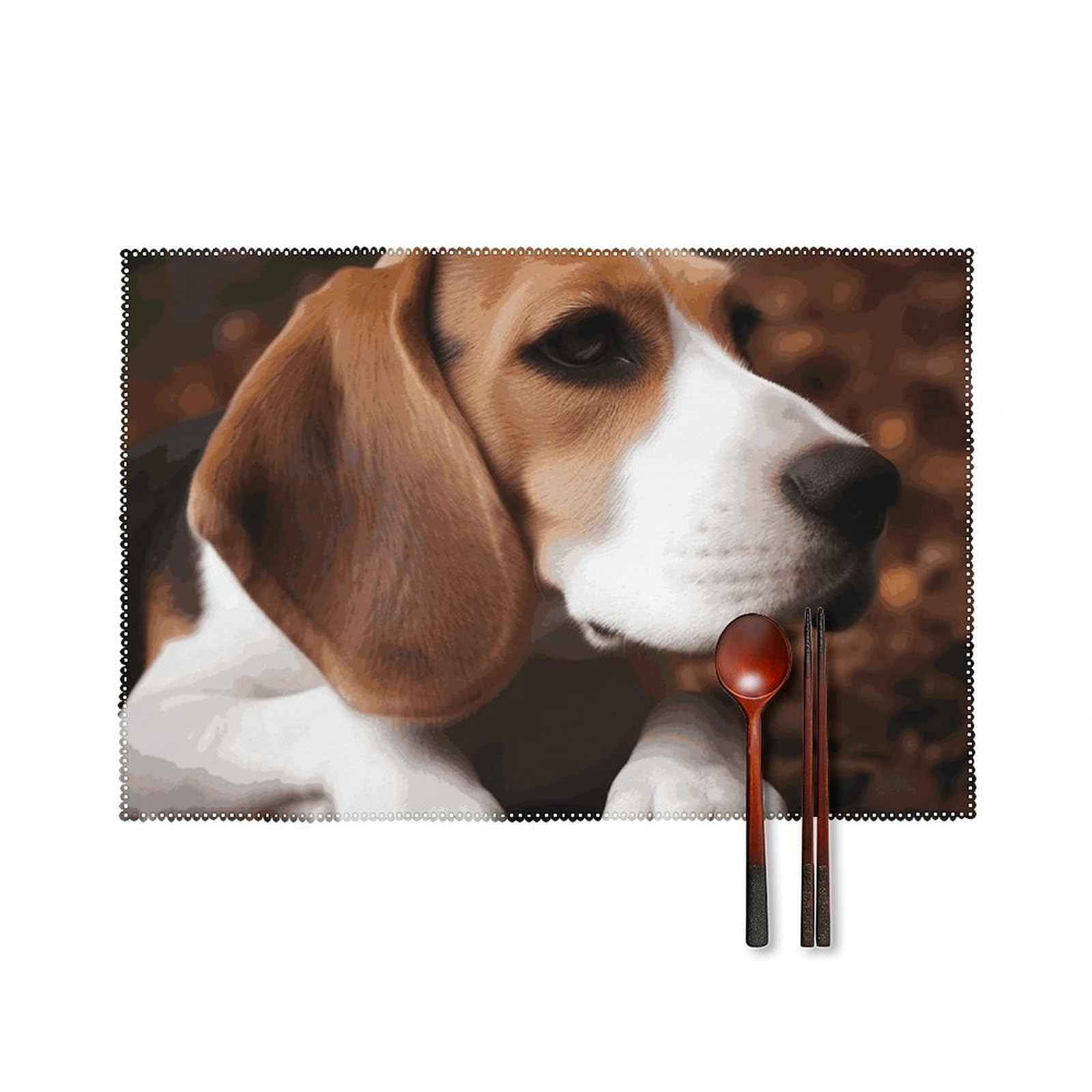 Sets de table Beagle lavables et antidérapants pour stopper les taches en cuisine