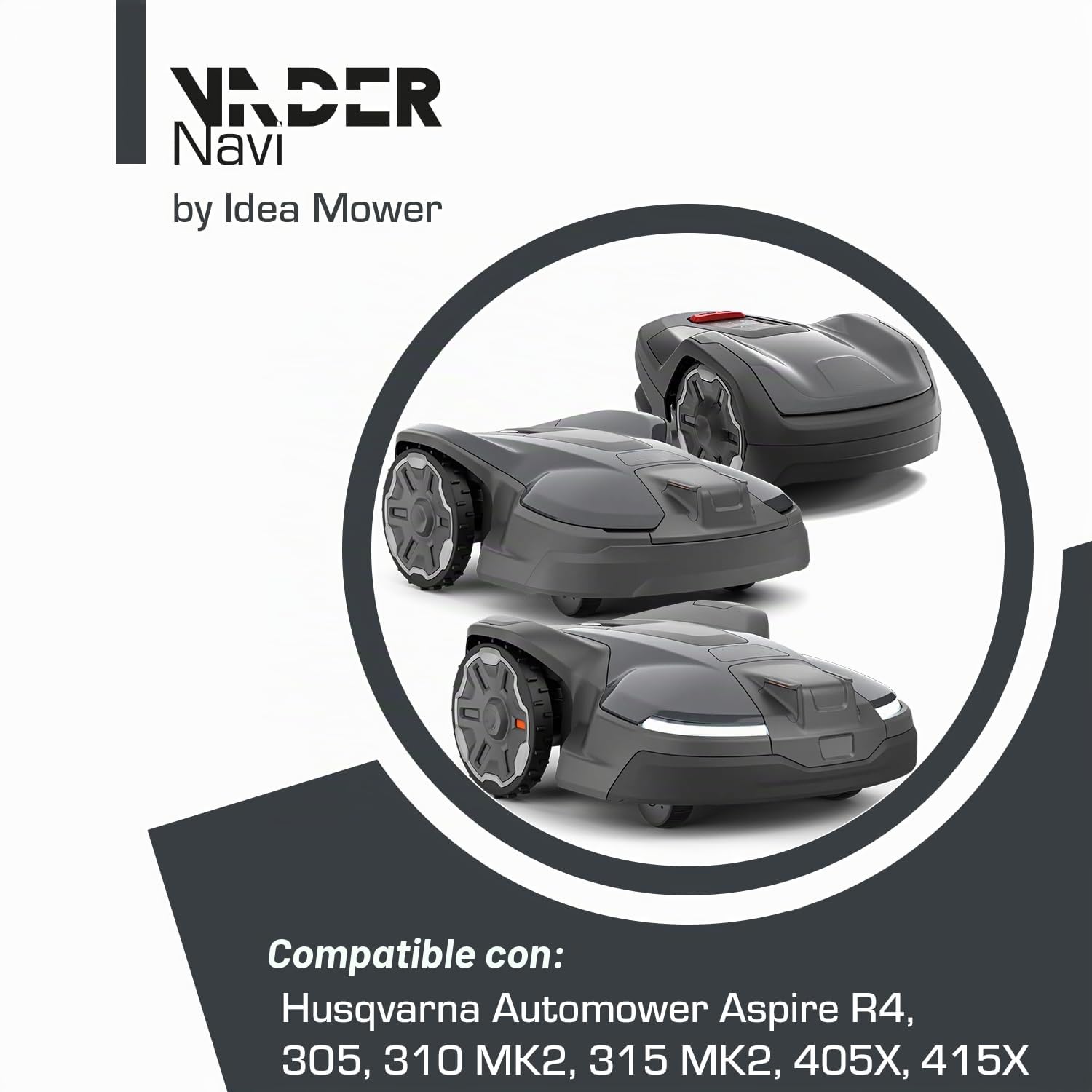 Garaje para Robot cortacésped Vader + Cuchillas de Repuesto Premium de Regalo – Compatible con Husquarna Automower