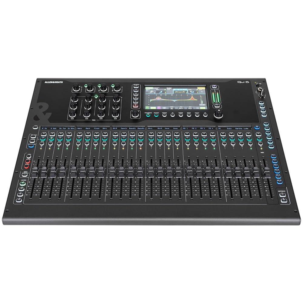 Amazon | Allen & Heath Qu-6 38-In/24-Out 96kHz デジタルミキサー