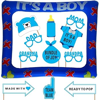 baby shower photo frame diy