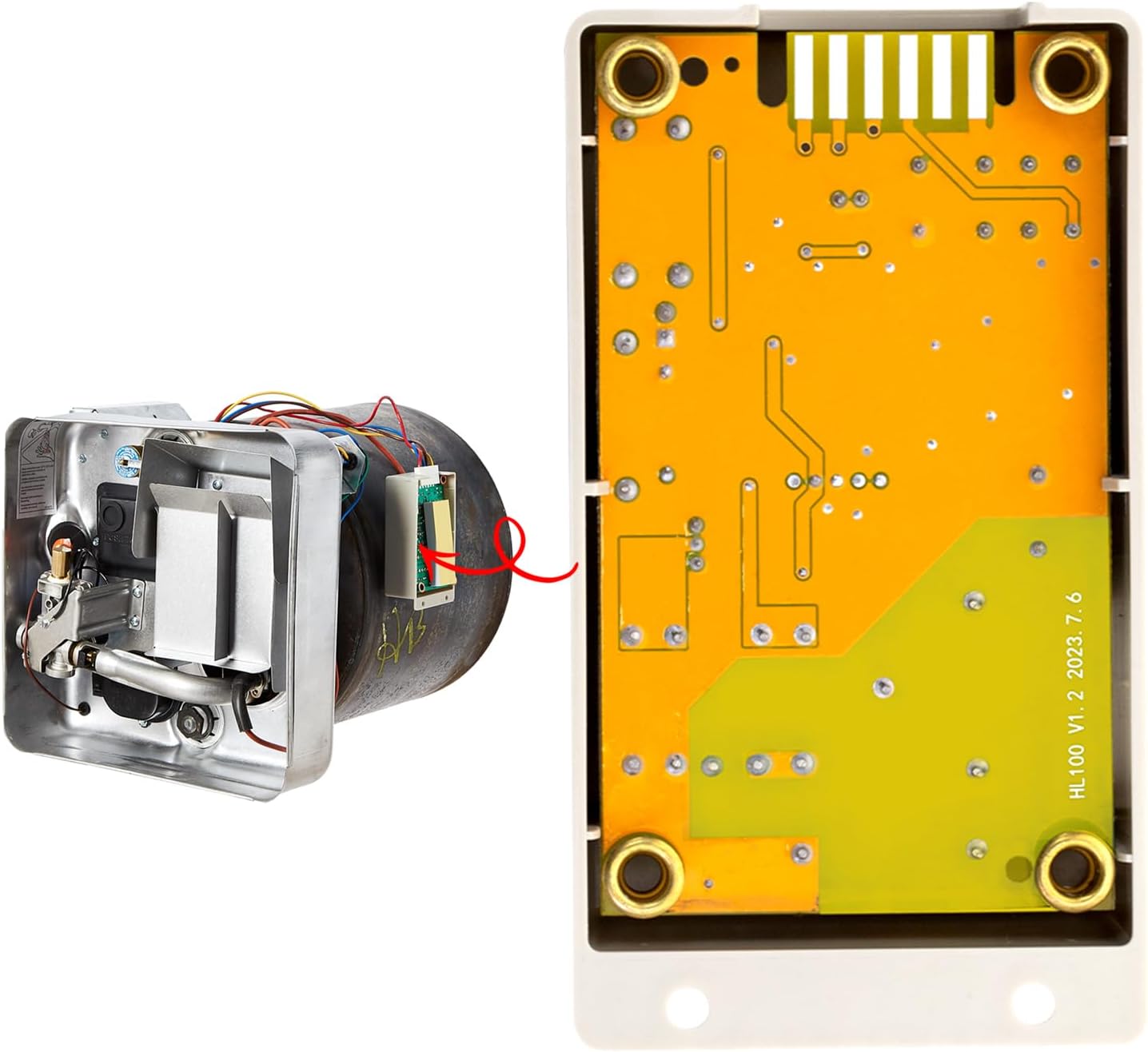 520814 520820 520871 Ignition Control Circuit Board Replacement Parts Kit for Suburban RV Water Heater & Furnace, Igniter Module Circuit Board Replace SW4D, SW6D, SW10D, SW12D (Yellow)