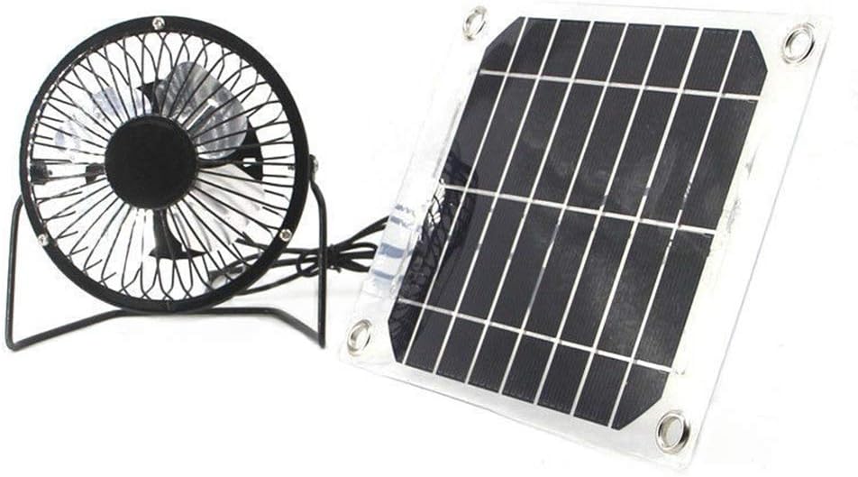 Solar fan 5W 4 inch free energy for Greenhouse motorhome House Chicken House outdoor Home cooling chicken coop by Seddex