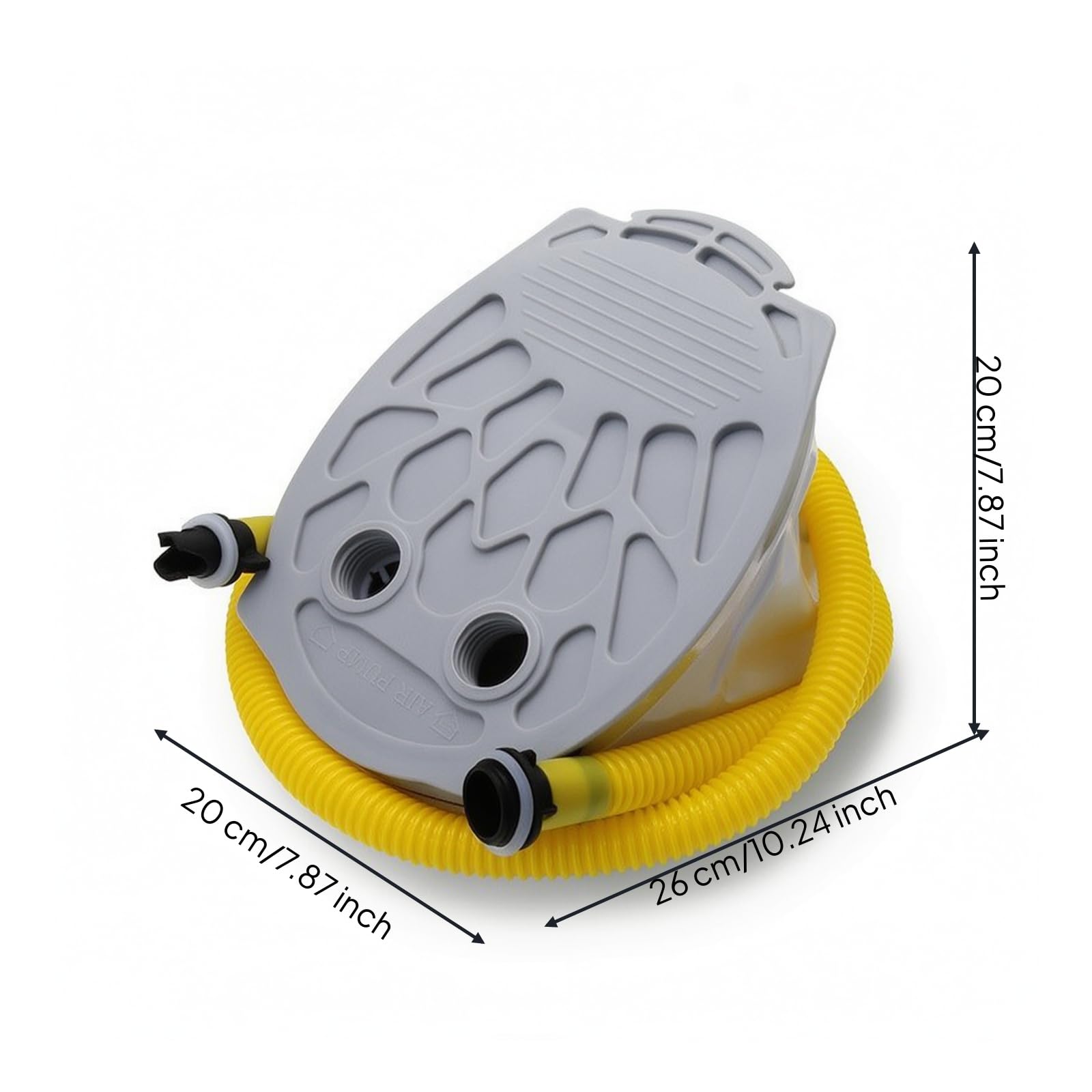 Pompa Manuale Pompa a Mano Pompa Gonfiaggio Pompa Portatile per Uso Non Elettrico con Base Piatta E Tubo per Collegamento Rapido Adatta per Campeggio