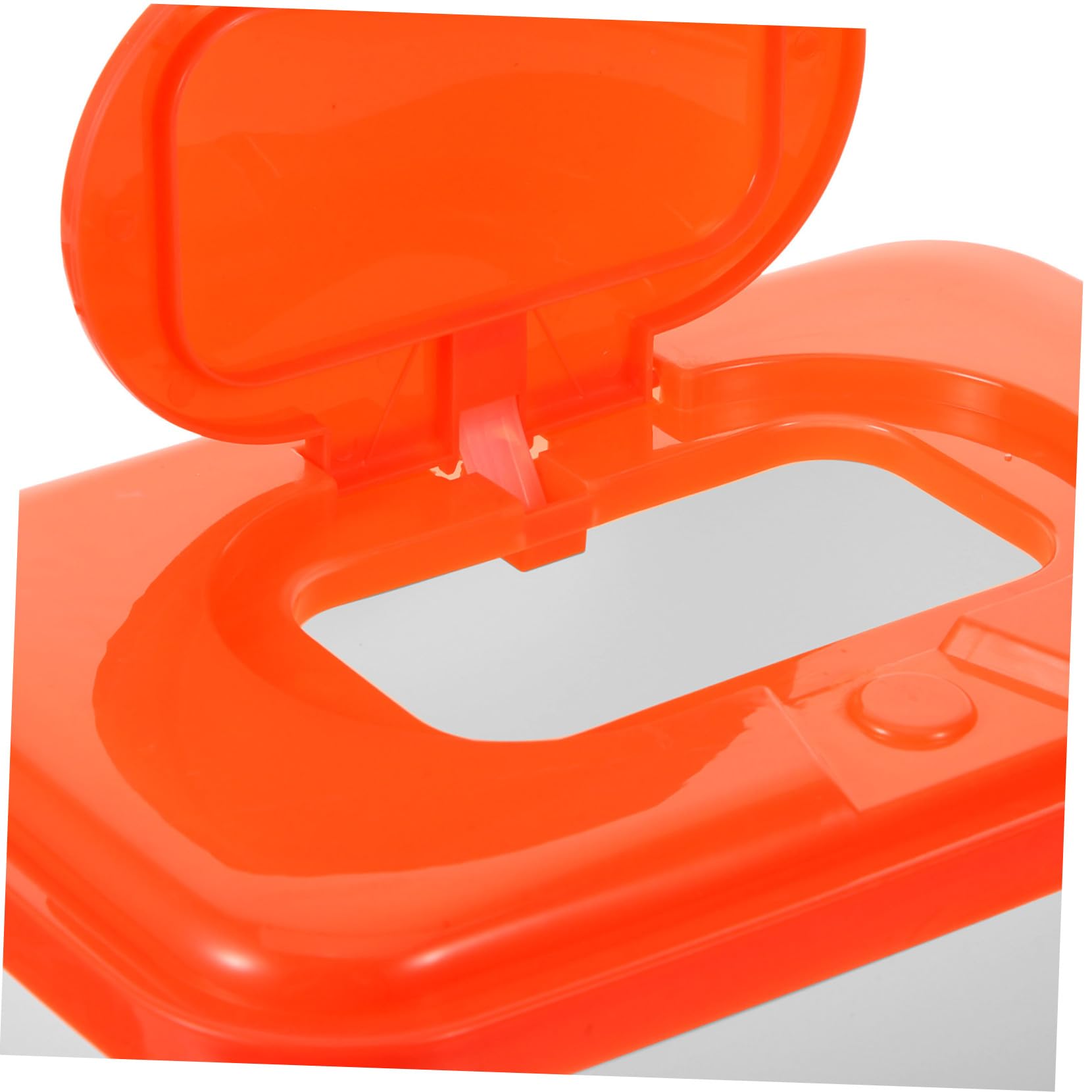 Contenedor de Toallitas Húmedas Color Aleatorio de Plástico para Bebés 2 Unidades Naranja, Ligero y Portátil Adecuado para Baño y Sala de Estar