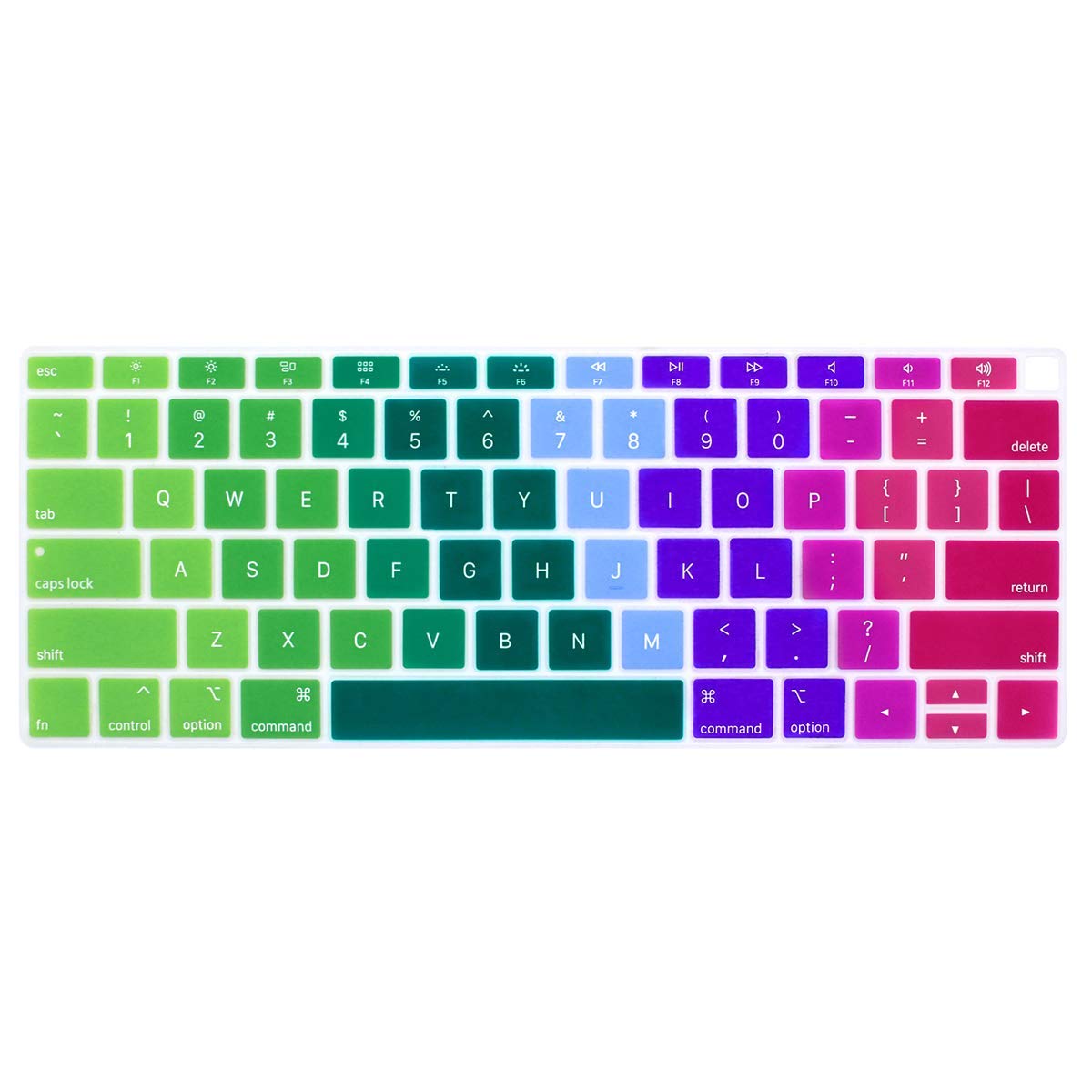 Laprite Keyboard Cover Ultra Thin Silicone Protective Skin for MacBook Air 13" 13.3-Inch with Touch ID (A1932, 2018 Release) Keyboard Protector, Rainbow (B07WG8Q5H6) Amazon Price History, Amazon Price Tracker