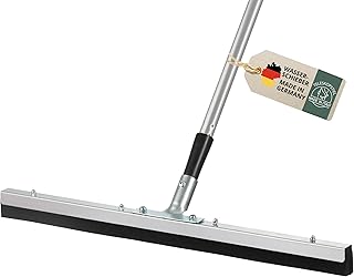 Wasserschieber 60 cm mit Stiel, Bodenabzieher Wasserabzieher Gummiabzieher, Wasser Abzieher Schieber für Boden