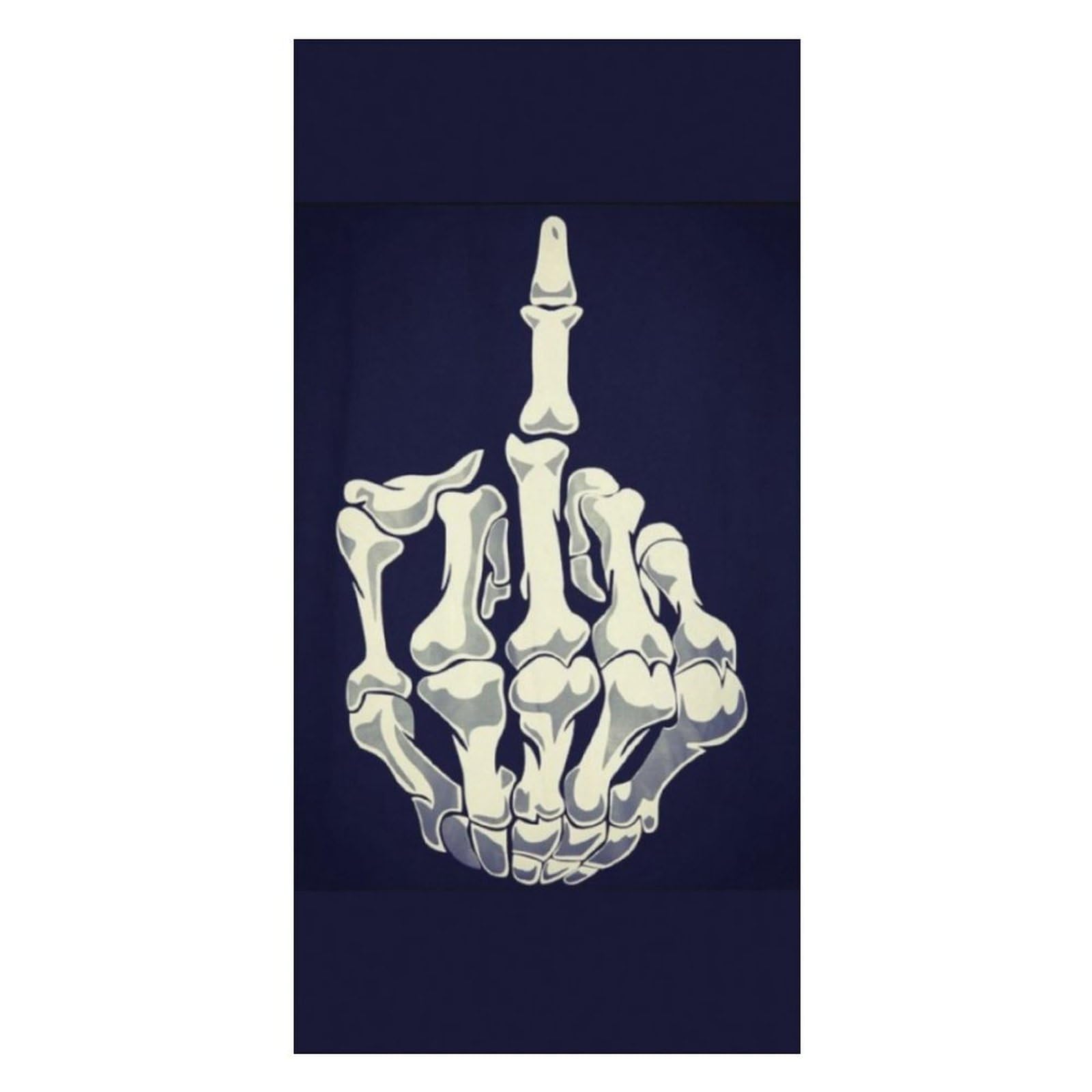 LWORZIIB Beach Towel, Middle Finger Skull Bath Towel, Pool Towel Great for Gym Swimming 80 X 160cm