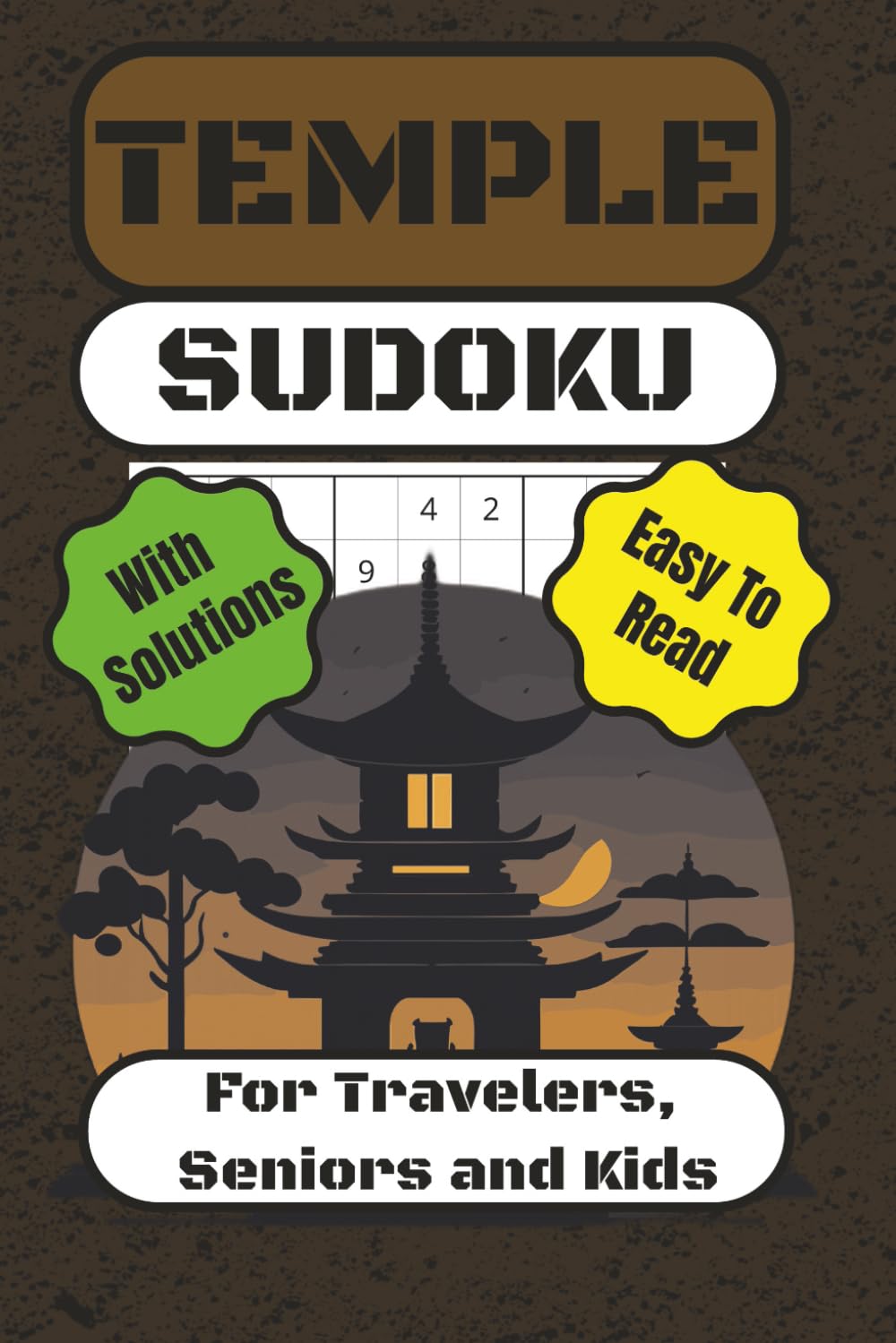 Temple Sudoku: 200 Puzzles for Focus, Logic, and Brain Training