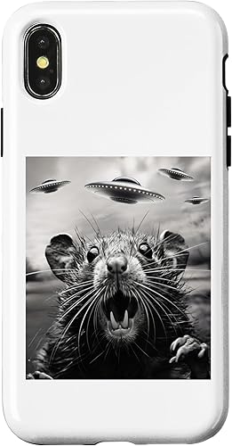 Miniatura 7 de iPhone 11 Pro Alien UFO Funny Rat Graphic Tee Case