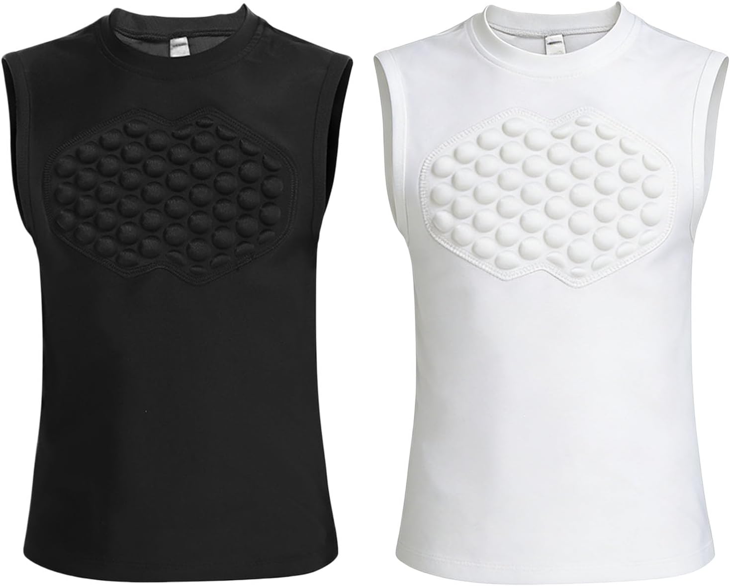 Fabric Sports Vest with Eva Padding Ideal for Youth Football Basketball and Rugger Training Soccer Gear