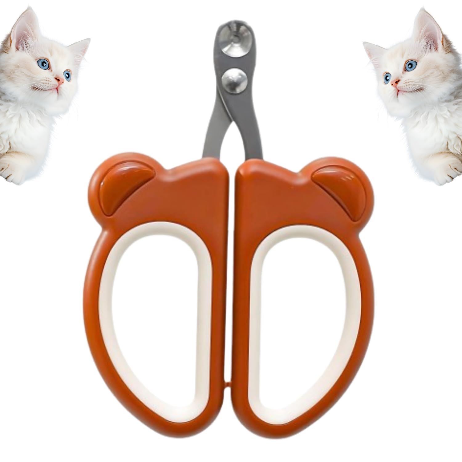 FAB TECH Cat Nail Cutter, Small Pets Grooming Tool, Cute Cat Clipper, Stainless Steel Cat Nail Cutter with PP Handle,Cat Nail Clipper Pet Nail Cutter for Small Pets
