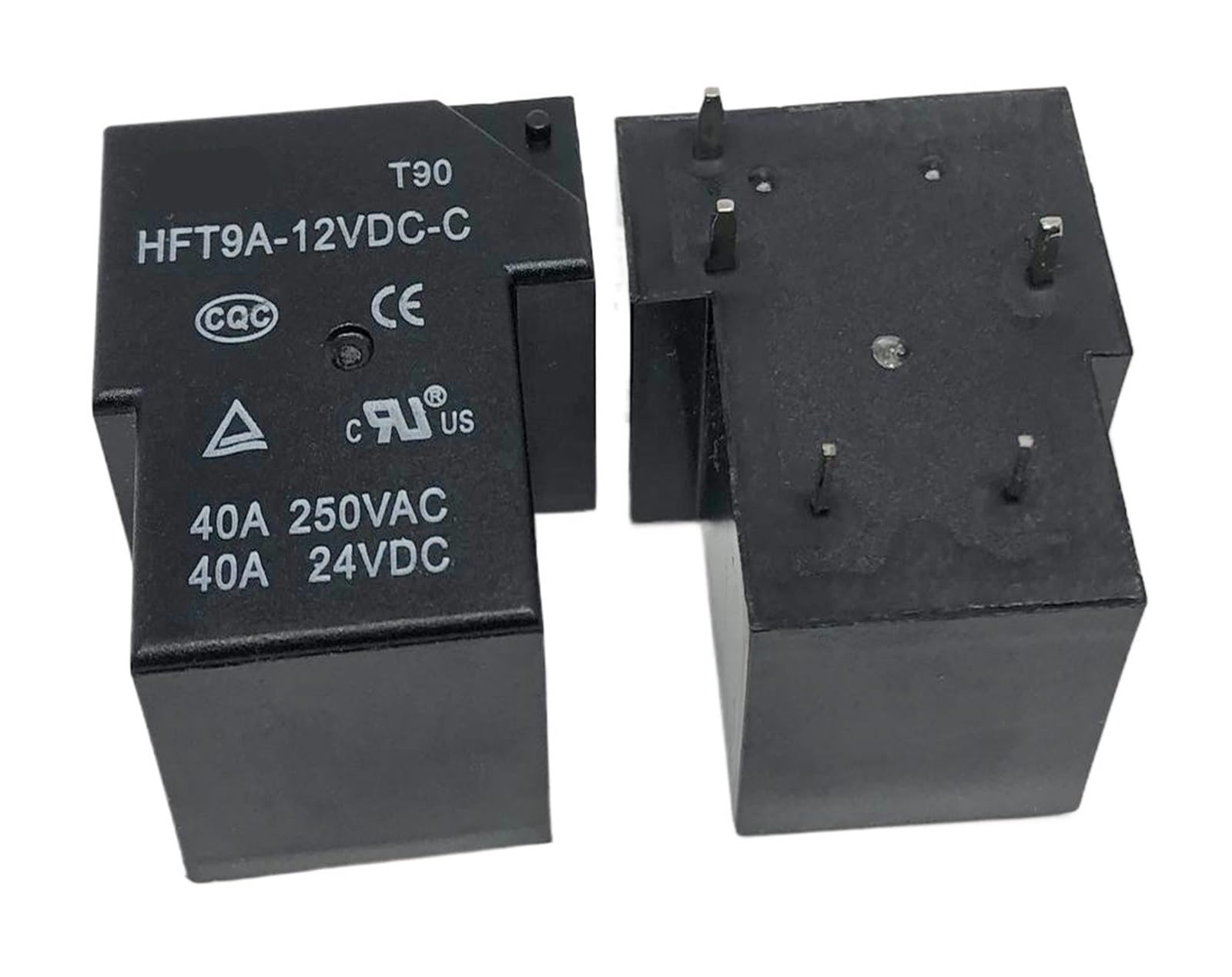 Yzwrwrmktb One Color 1Pc Hft9a-12Vdc-C (T90c5-12V/24V-40A) Relay 5Pins