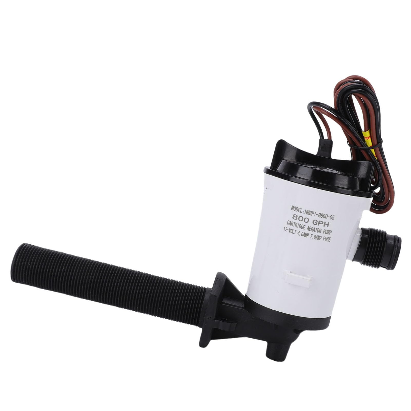 Pompa di Sentina Sommergibile Pompa Ad Acqua Sommergibile DC 800GPH ABS Acciaio Inossidabile 4.0A con Tubo da 3/4 Pollici per Acquario per e Yacht Livewell Fish Tank (WHITE)