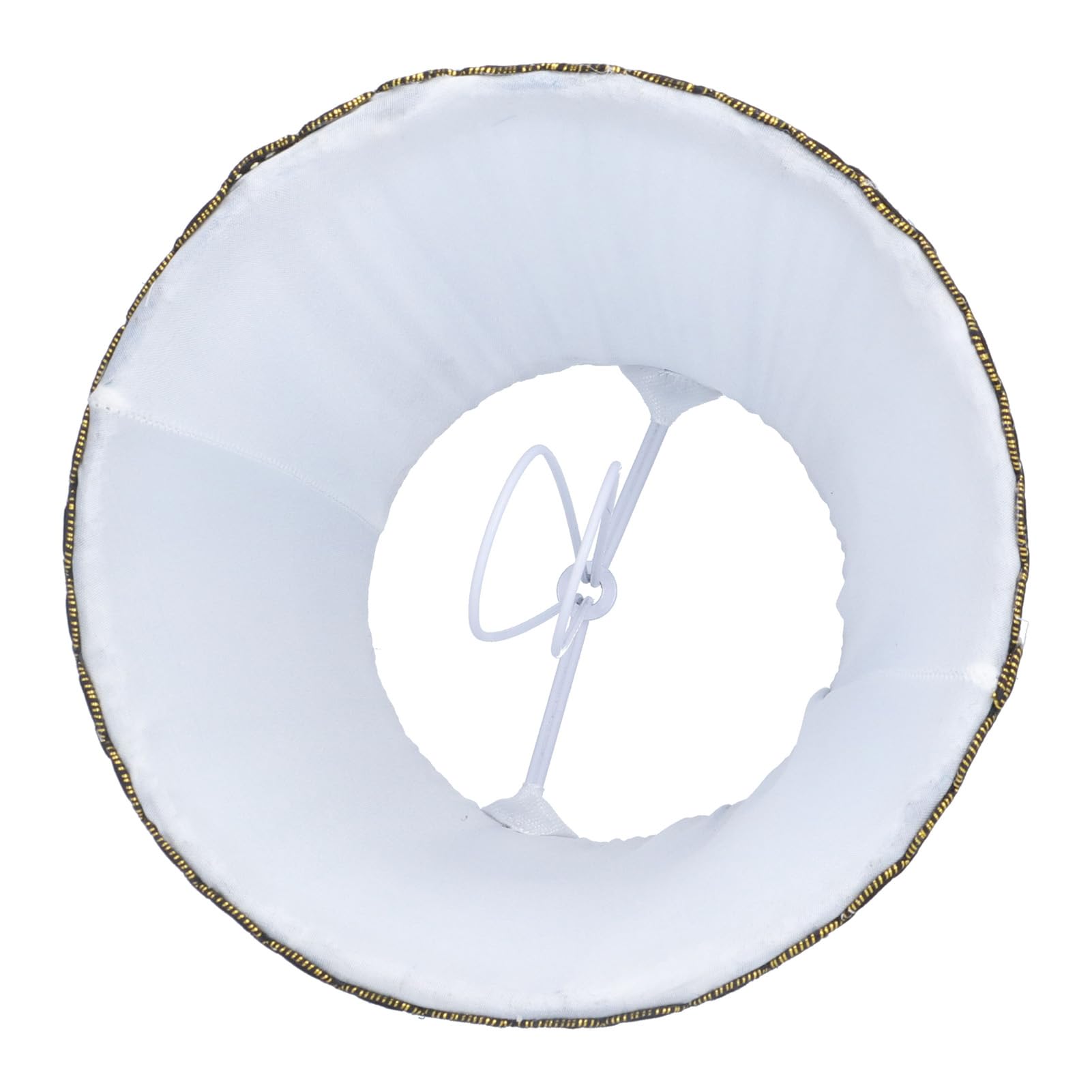 3 Pezzi Paralume Piccolo, Clip su Paralume a Barilotto in Tessuto Pieghettato per Lampada da Tavolo e Lampadario, 3,5 Pollici in Alto x 5,5 Pollici in Basso x 5,1 Pollici di Altezza(Blu)