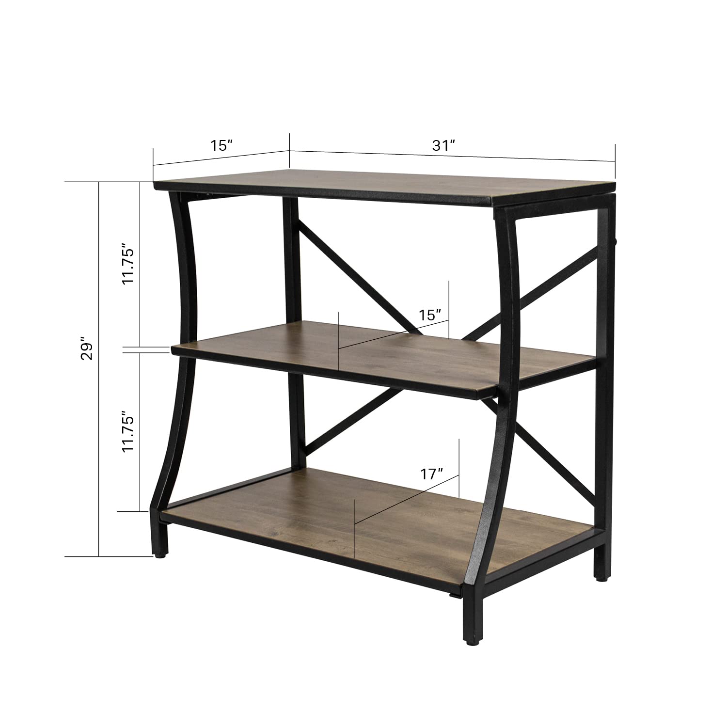 AQUATIC FUNDAMENTALS 5X29-1-AF Gallon Wood Aquarium Stand
