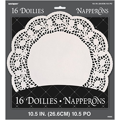 10.5" White Paper Doilies, 16ct 10.5" White Paper Doilies, 16ct