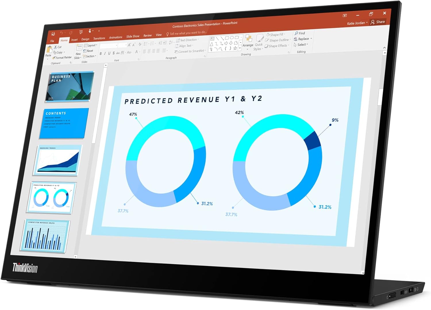 Lenovo THINKVISION M14 14IN Full HD 1920X1080 IPS Monitor -