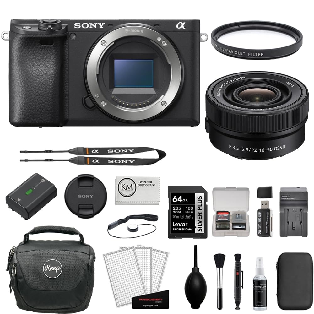 Sony Alpha a6400 Mirrorless Digital Camera with 16-50mm f/3.5-5.6 II Lens
