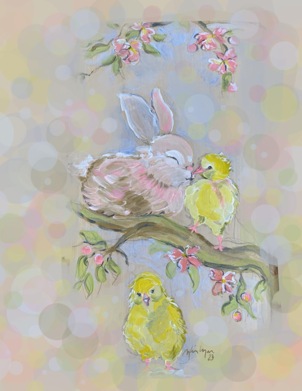 Little Farm animals notebook: Rabbit and chicks