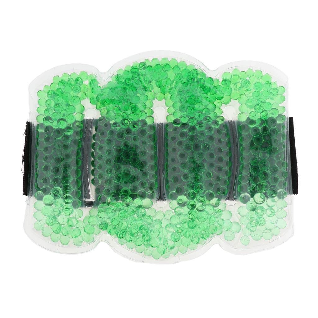 Reusable Cold-Warm Compress Multiple Compress with Gel Beads Coolpack Microwaves Suitable - Green, 50cm