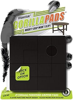 Sponsored Ad - Slipstick GorillaPads 4 Inch Non Slip Furniture Gripper Pads (Pre-Scored to Cut to Size) Stops Sliding and ...