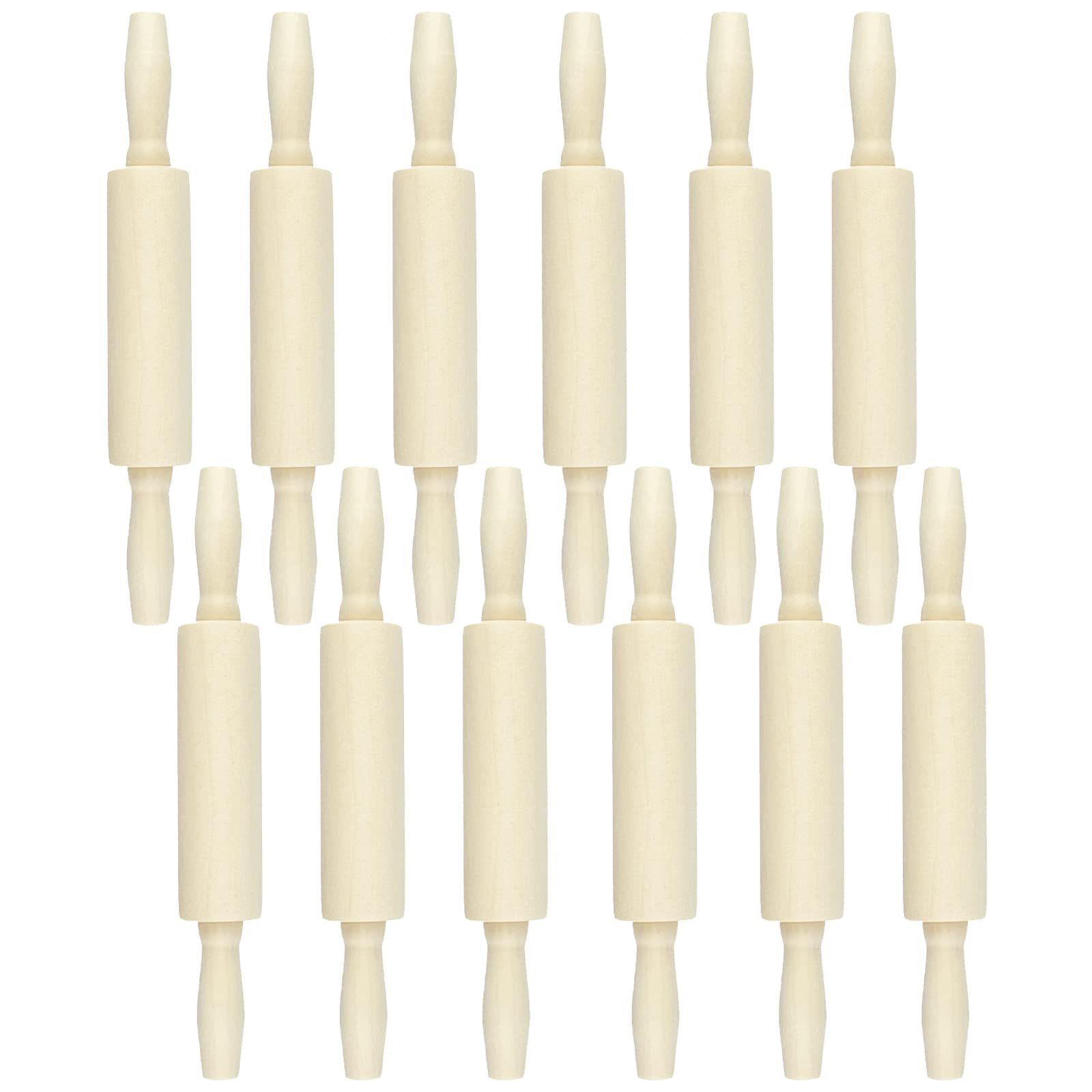 Sponsored Ad - 12 Pack Wood Small Rolling Pin for Kids, 7.9 Inch Kids Rolling Pin for Home Kitchen (7.9 Inch)