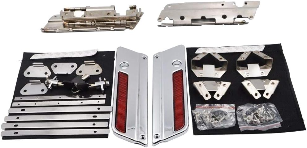 PROMOTOR Saddlebag HD Kit, Latch Hardware Kit Lock Cover Theft Deterrent Fit for HD 1993-2013
