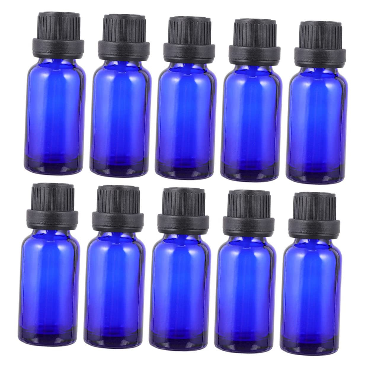Flacons de Parfum 30ml en Verre Bleu Grand Bouchon