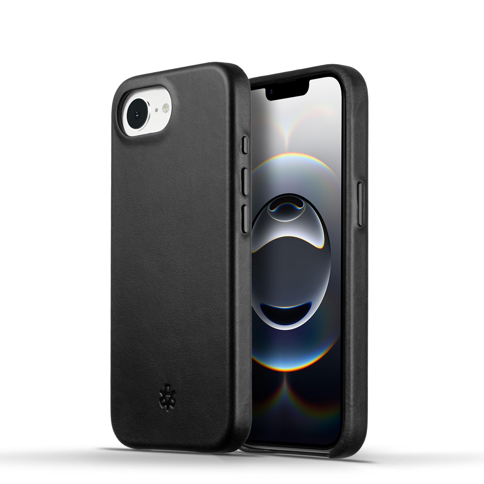 Coque iPhone 16 compatible MagSafe en cuir véritable noir - 4