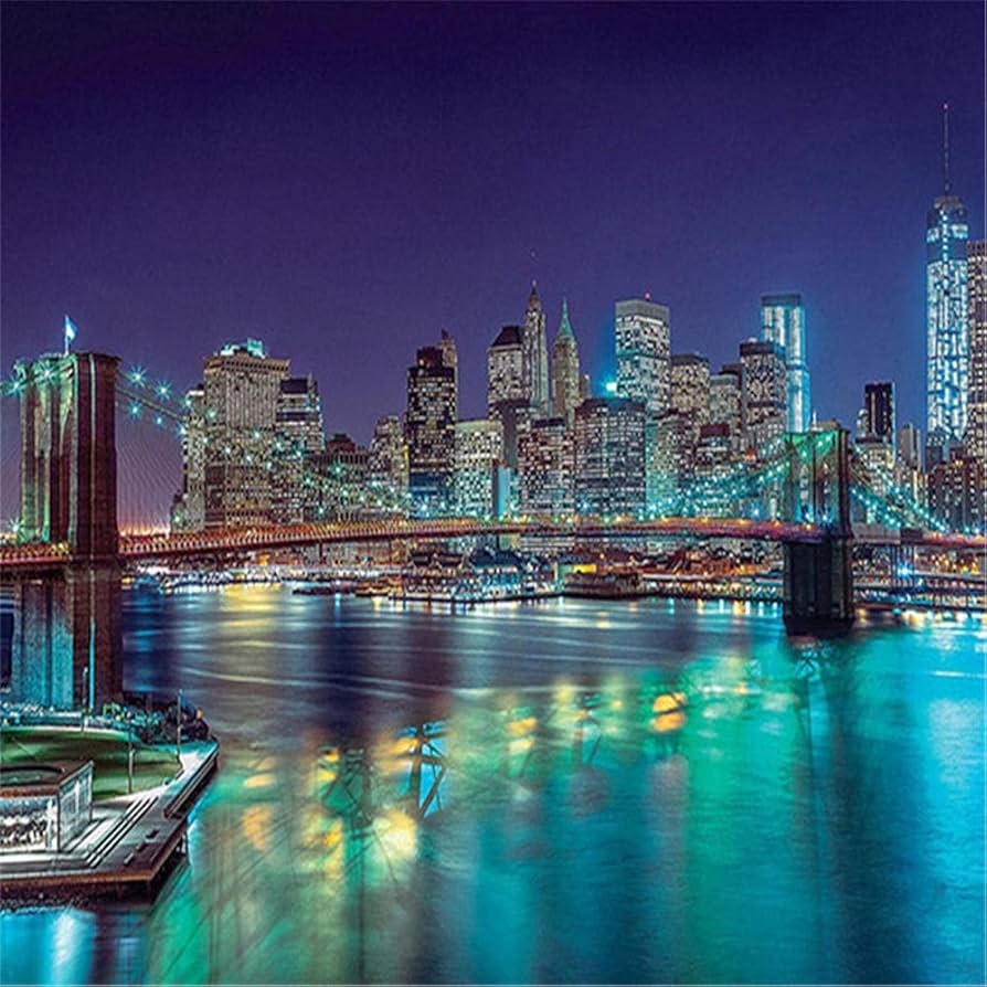 Amazon | 大人のための1000ピースジグソーパズル–美しい街の夜景