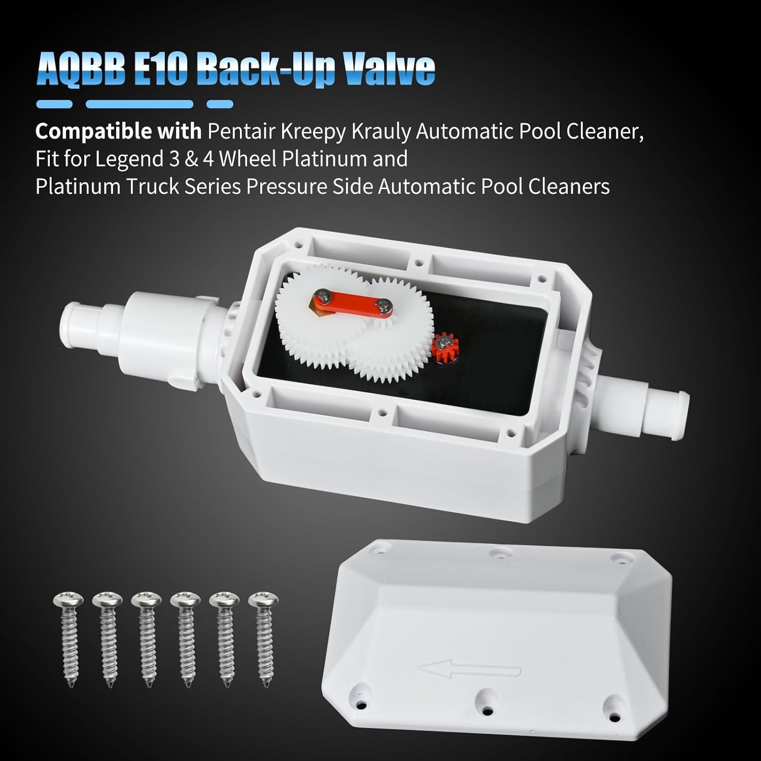 E10 Back-Up Valve Compatible with Pentair Kreepy Krauly Automatic Pool Cleaner,Fit for Legend 3 & 4 Wheel Platinum and Platinum Truck Series Pressure Side Automatic Pool Cleaners