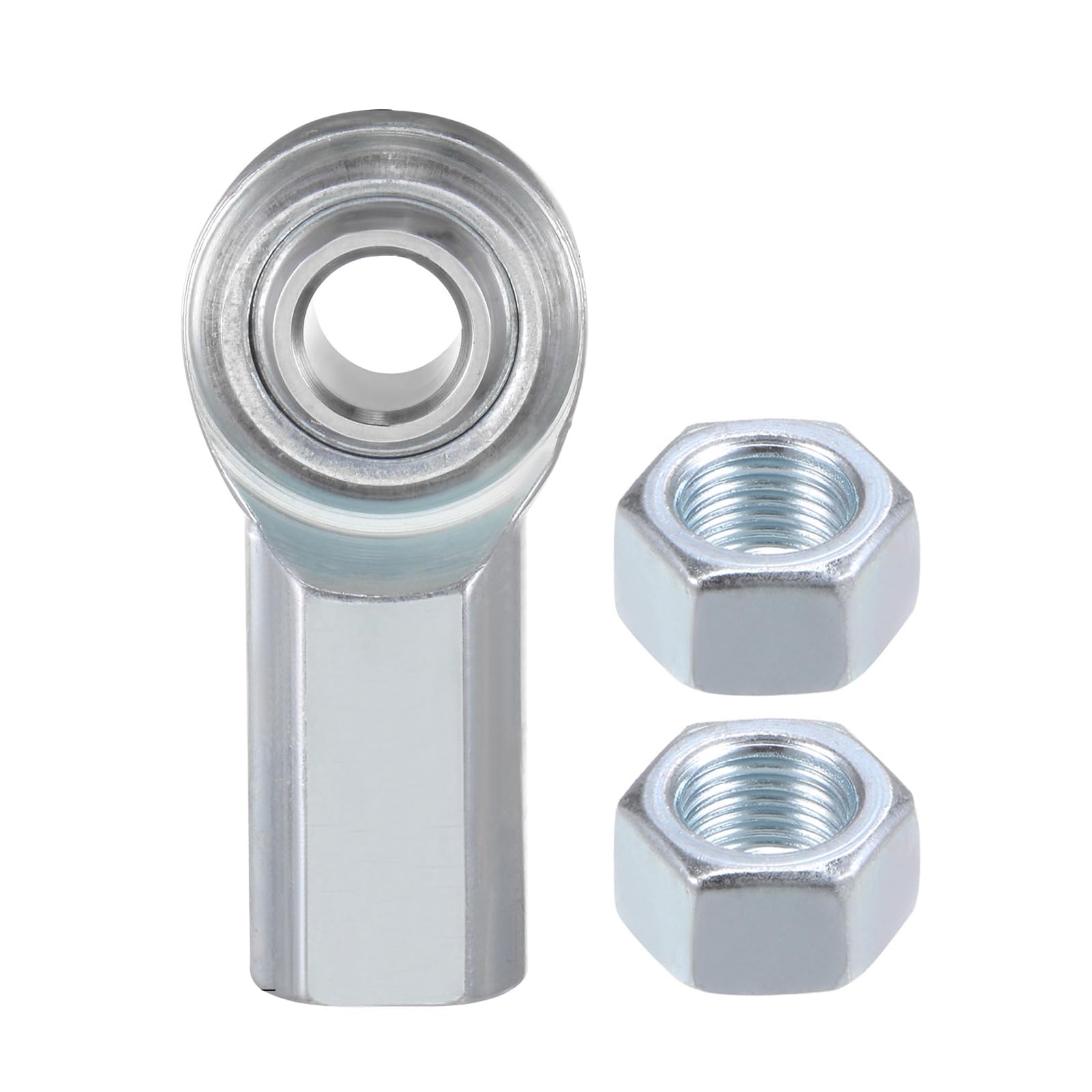 ECF6 Gelenkkopf Lager - [3/8" Bohrung, 3/8-24 UNF Rechtsgewinde] Weiblicher Gelenkkopf Mit Kontermuttern, 45# Kohlenstoffstahl
