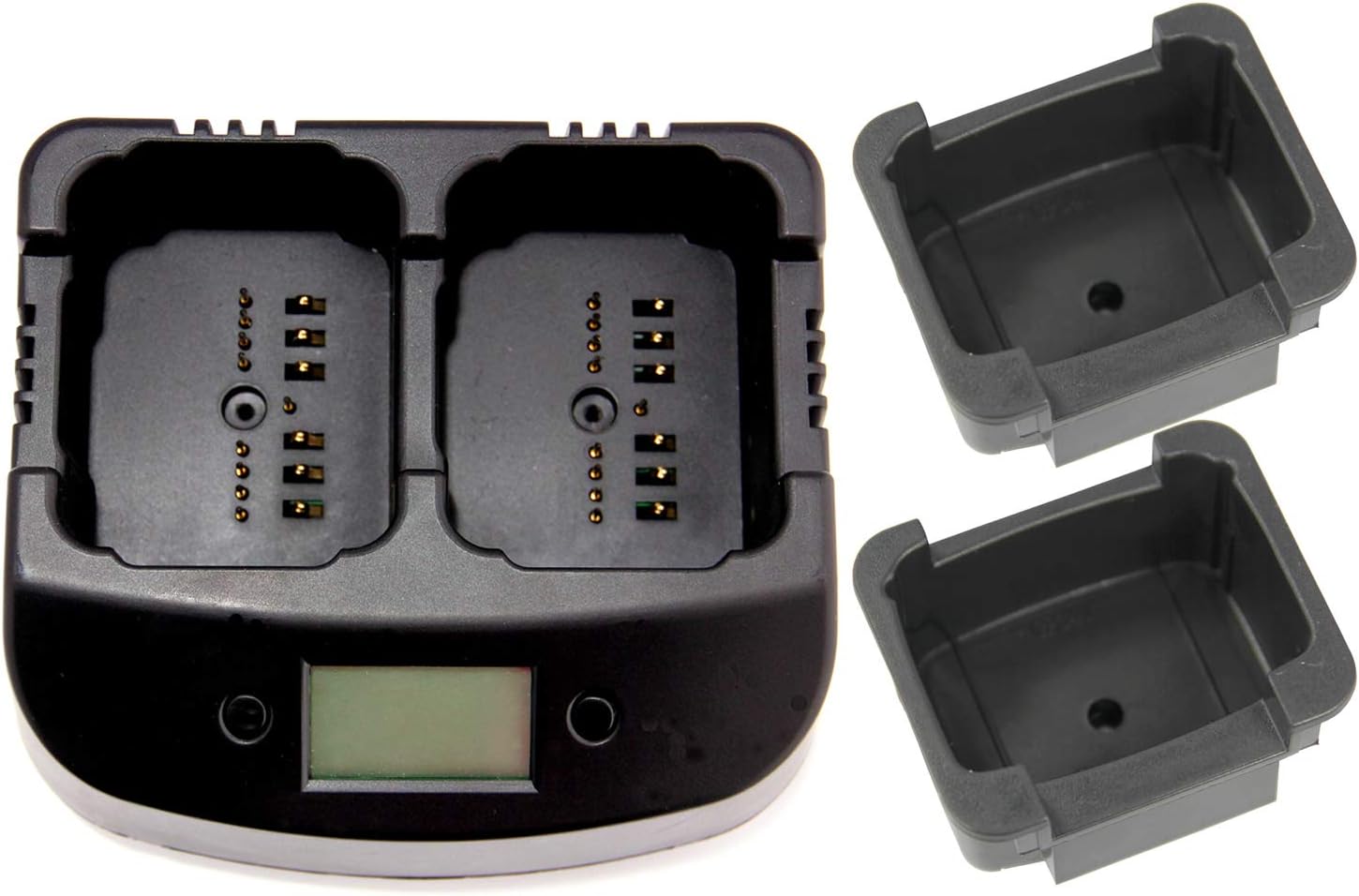 Two-Way Radio Battery Dual Charger for Motorola Radio | HNN9008, HNN9008A, HNN9008AR, HNN9009, HNN9009A, HNN9009AR