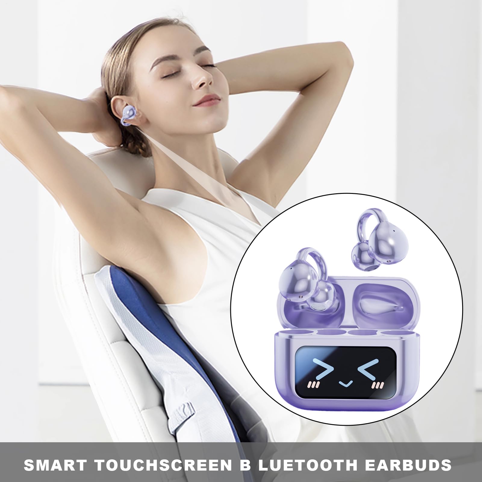 Auriculares Inalámbricos Auriculares Inteligentes Inalámbricos Impermeables | Diseñados para Deportes Gimnasio Viaje Trabajo Aventuras y Diario