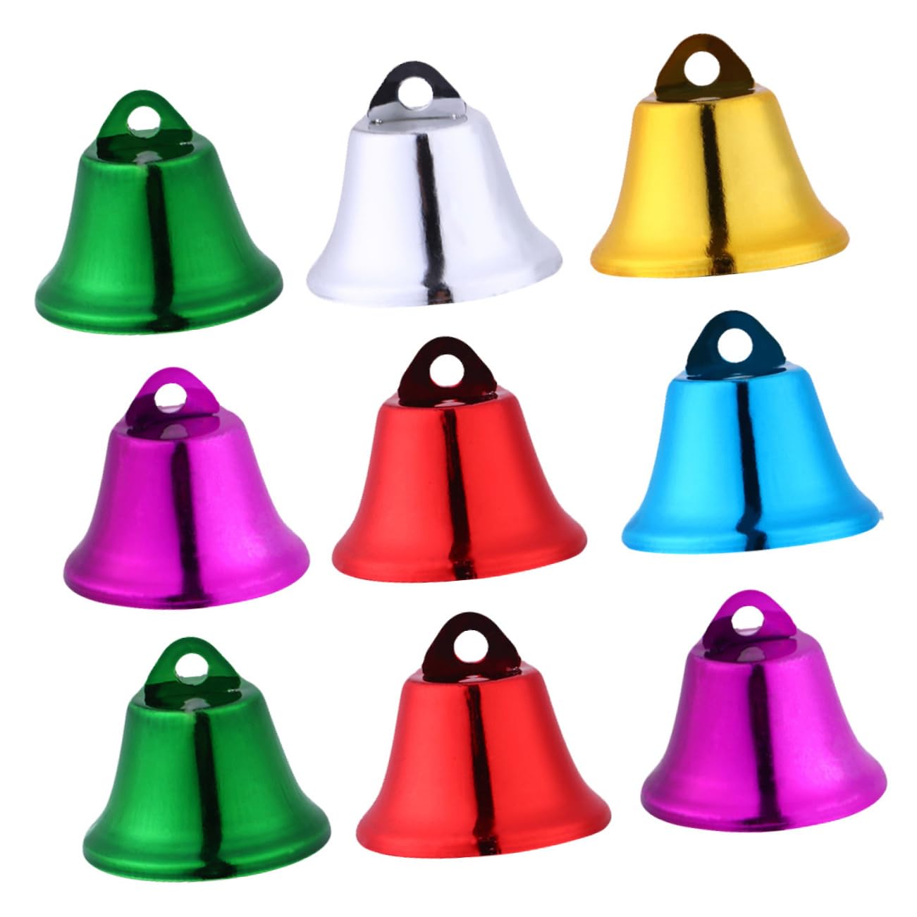 ERINGOGO 40Pcs Christmas Bell Pendant Hanging Bells for Holiday Decorations for Christmas Trees Party and Present Wrapping Material Create