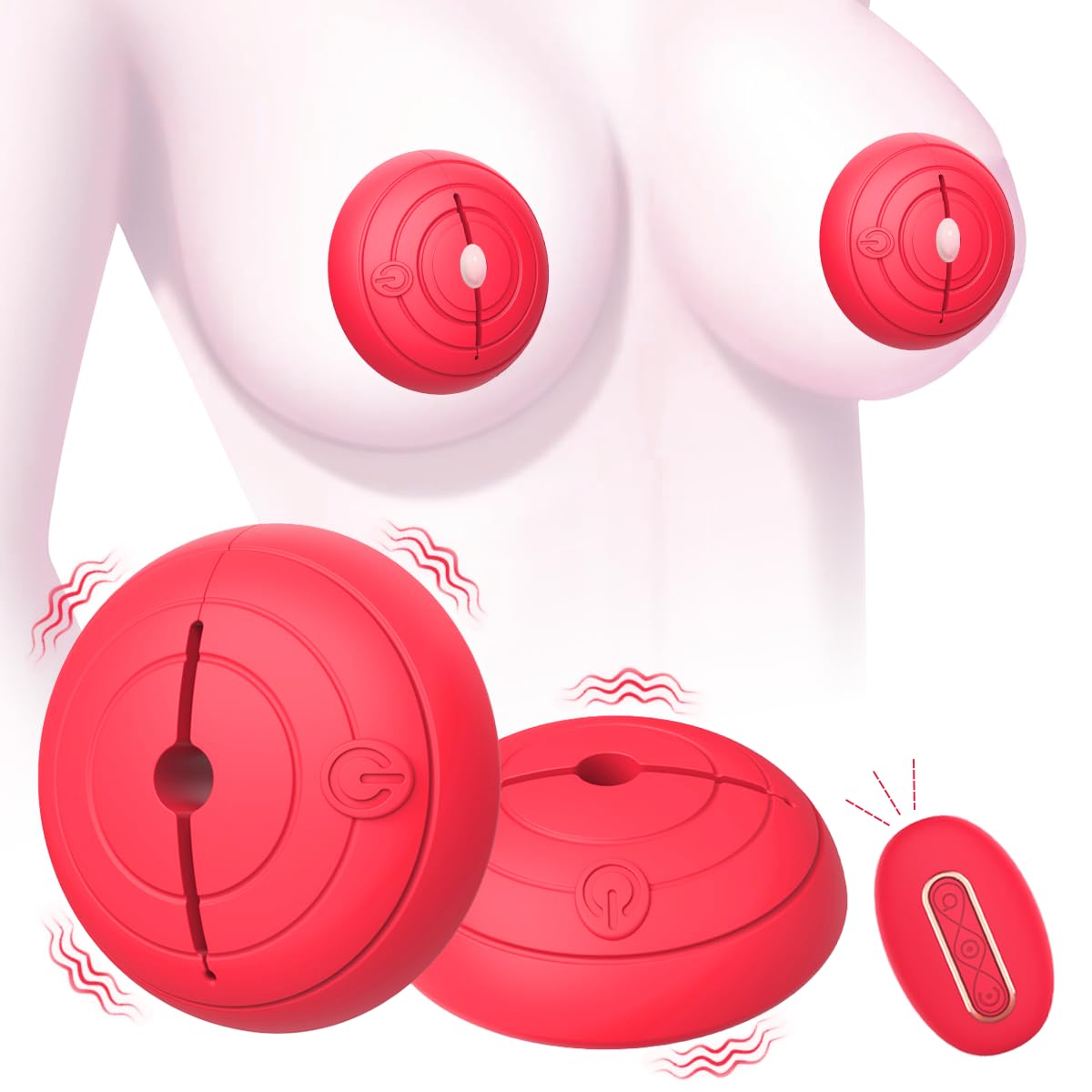 Pinces à Mamelons Magnétiques Simulateur - Pour Femmes Et Couples - Jeu érotique SM - Neuf