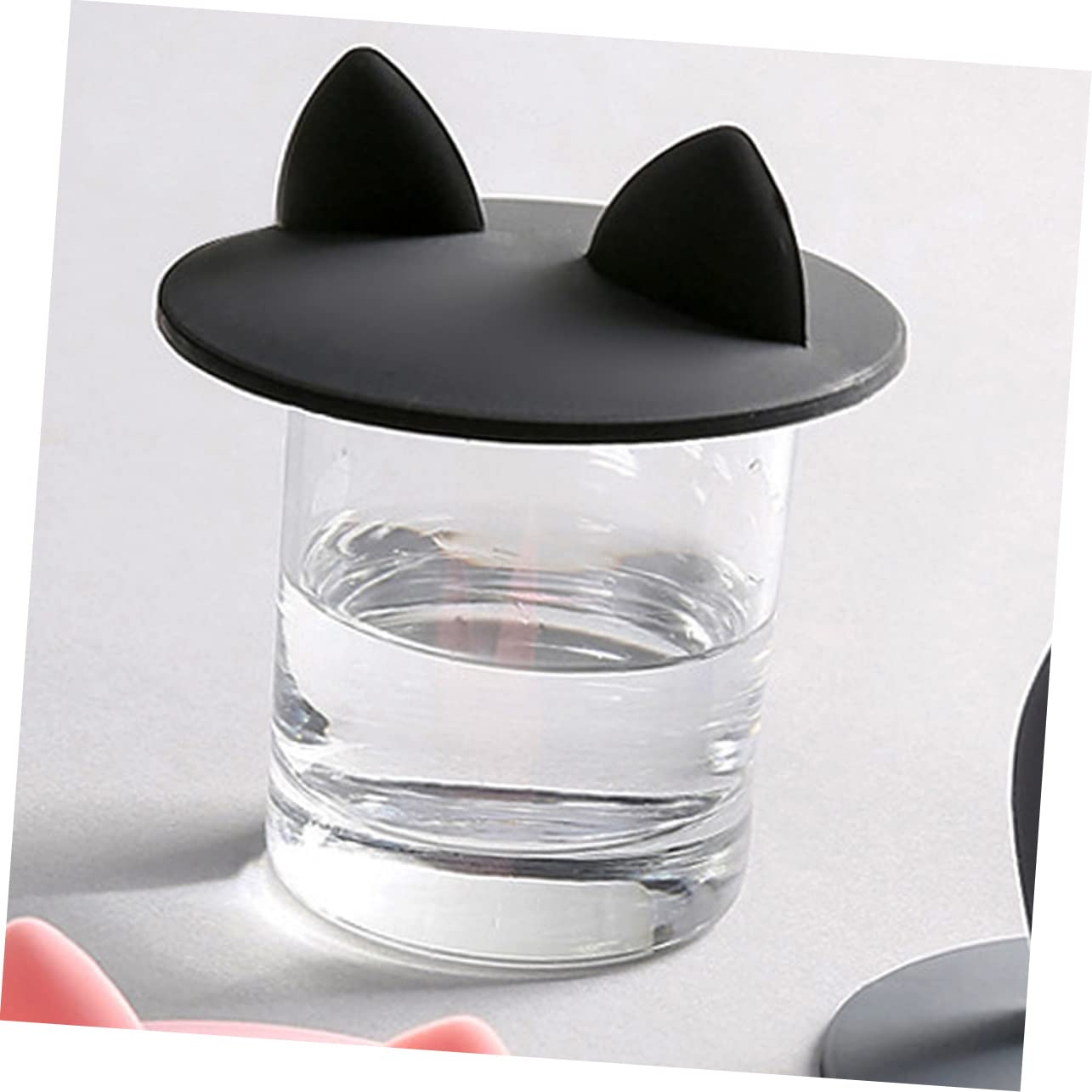 Allydrew Lot De 6 Couvercles De Tasse En Silicone, Anti-poussière, Anti- Fuite, Pour Boissons Chaudes Et Froides, Oreilles De Lapin