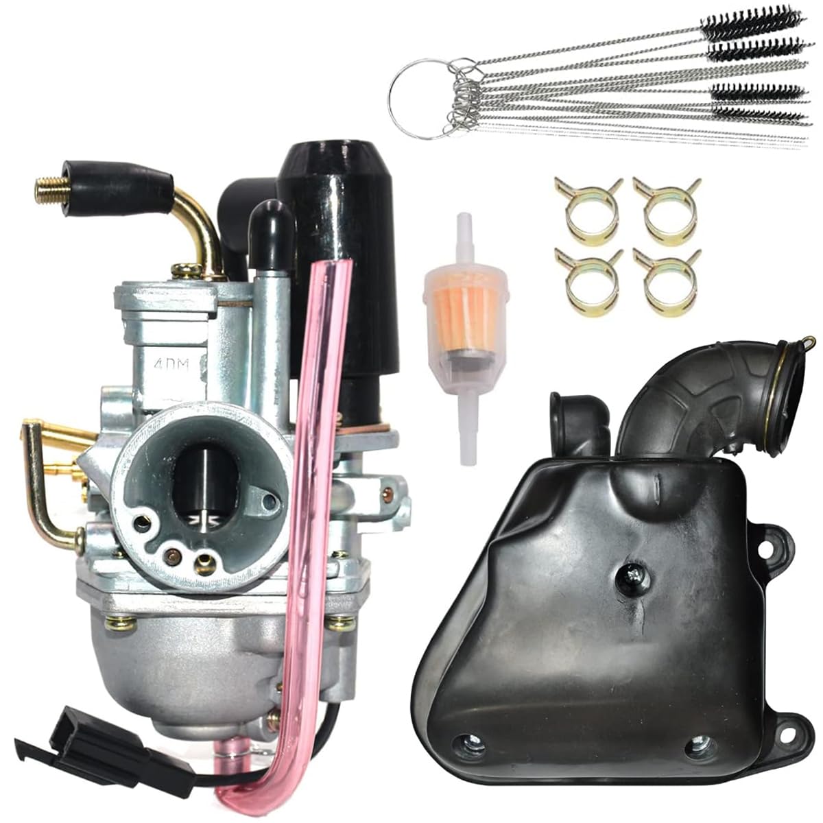 Elektrischer Choke-Vergaser Für Polaris Scrambler 90, Sportsman 90, Predator 90 – Inkl. Luftfilter & Bürste