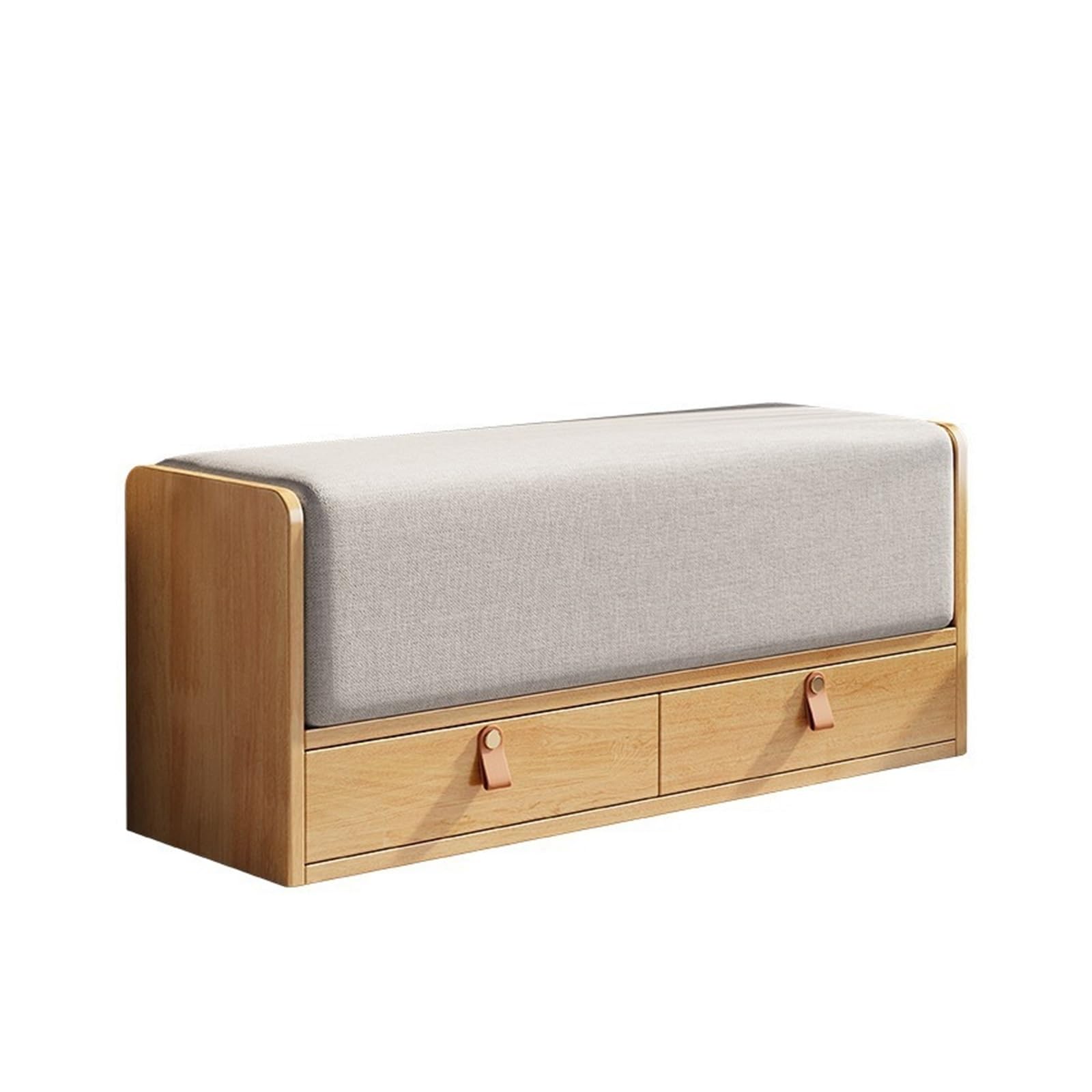 Banc d'entrée avec rangement pour organiser le couloir et le salon en confort