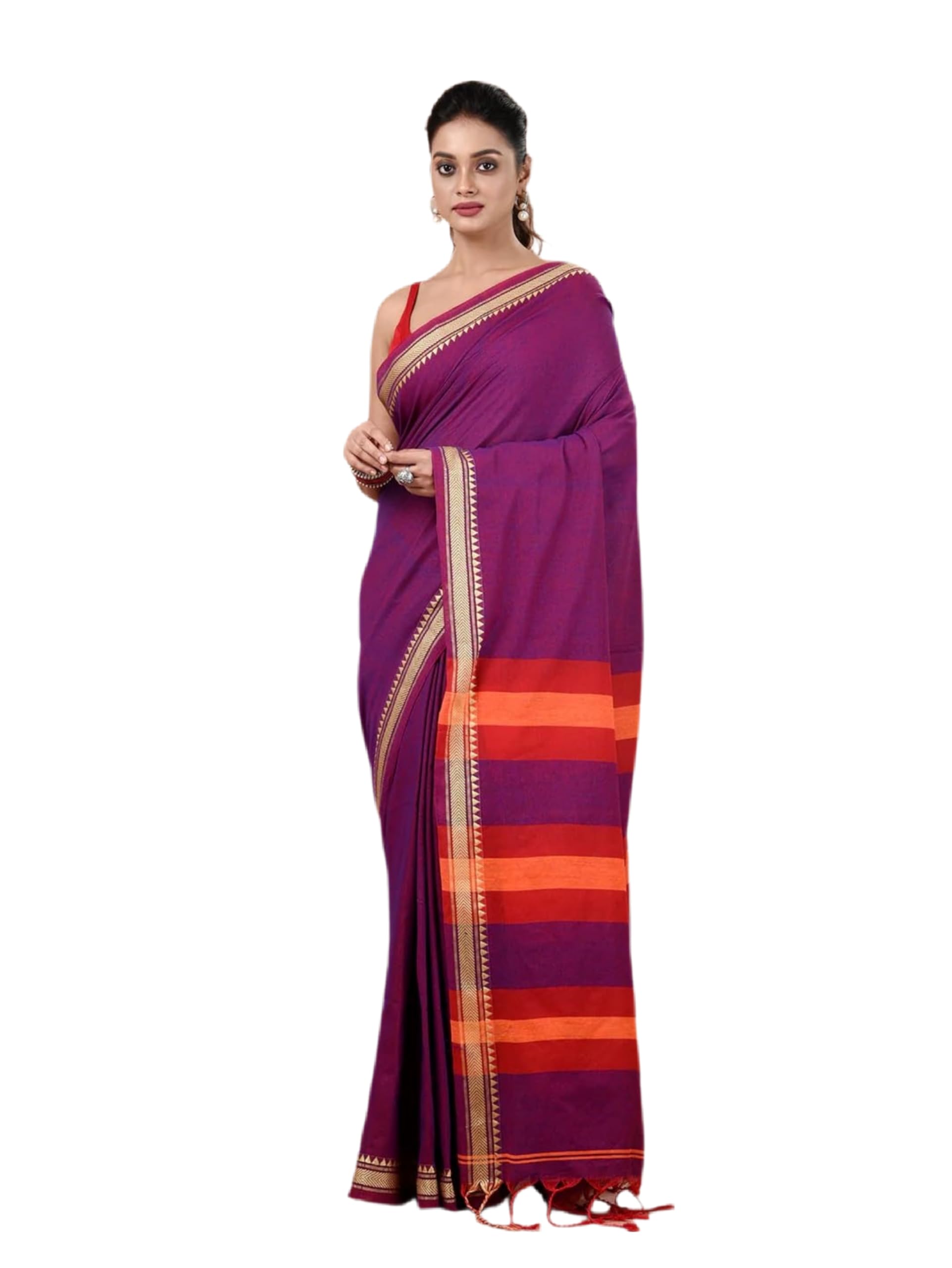 Khadi Cotton Terci Saree-image-9