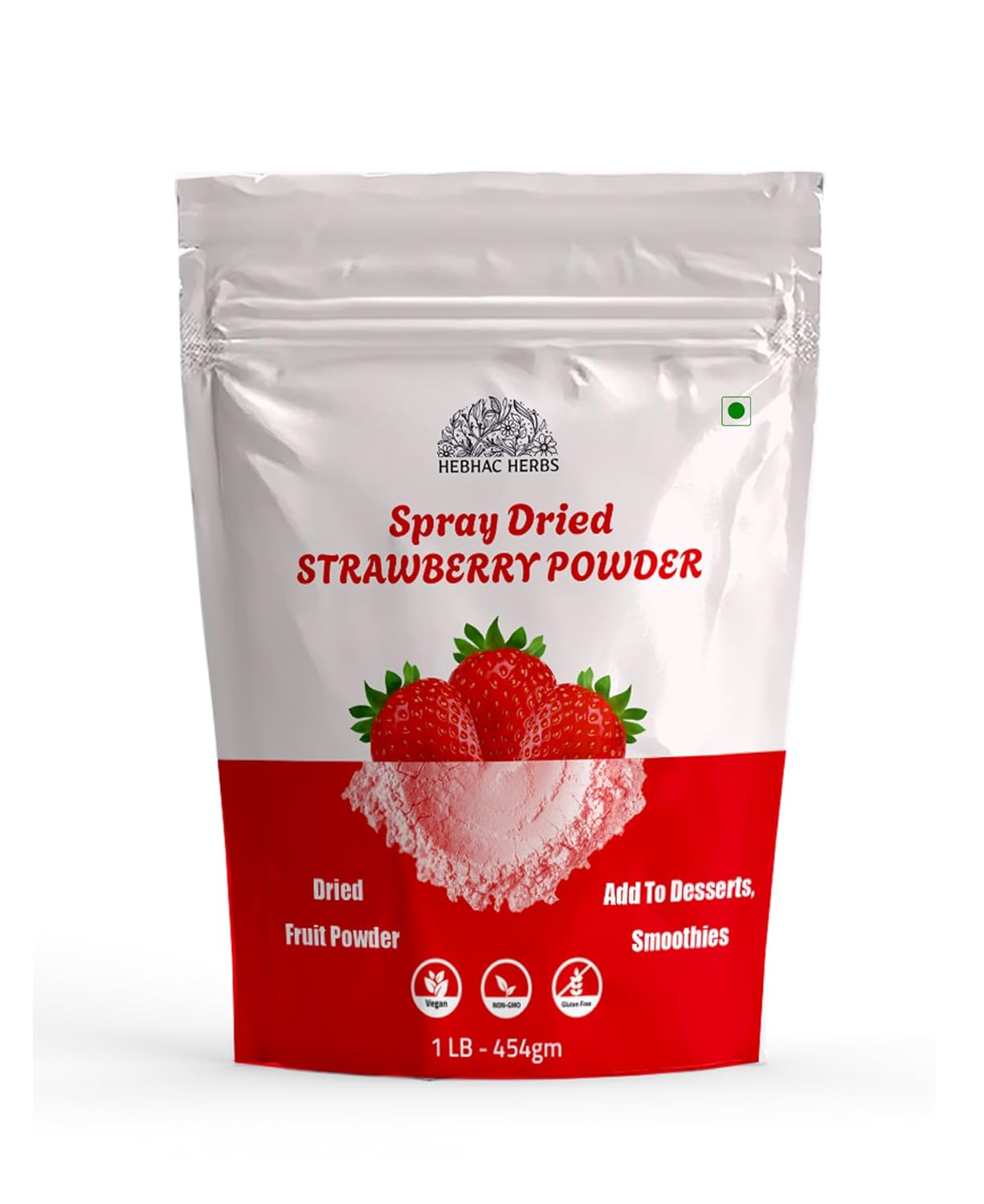 Strawberry Powder 16 oz | Spray-Dried Strawberry Powder – No Sugar or Additives, Perfect for Baking, Smoothies, Drinks, and Camping | Gluten-Free & Vegan