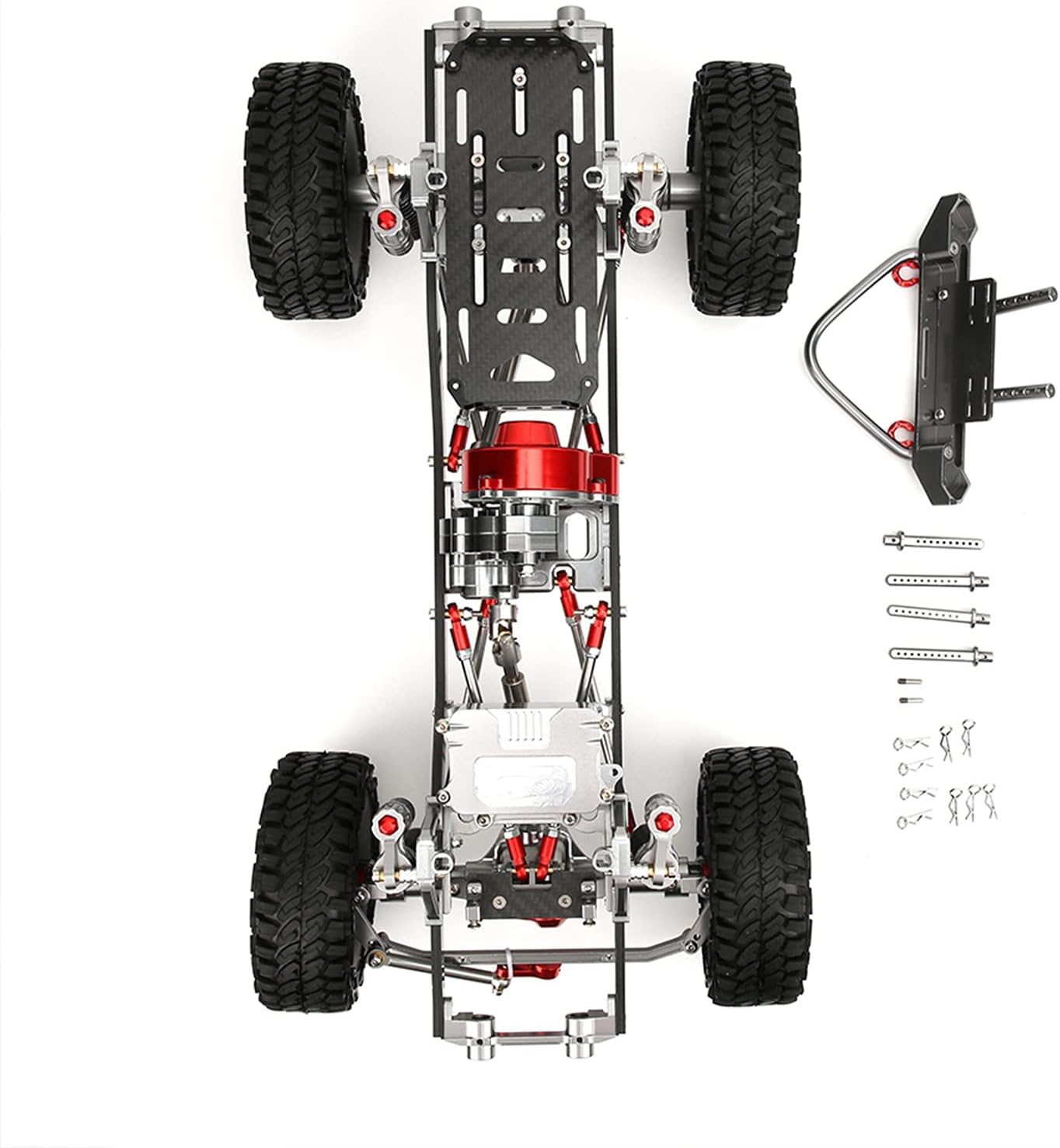 Assembled Frame Chassis, Durable in Use 313mm Metal Wheelbase RC Frame Chassis for 1/10 RC Crawler SCX10 90046 D90(Positive Frame) : Toys & Games