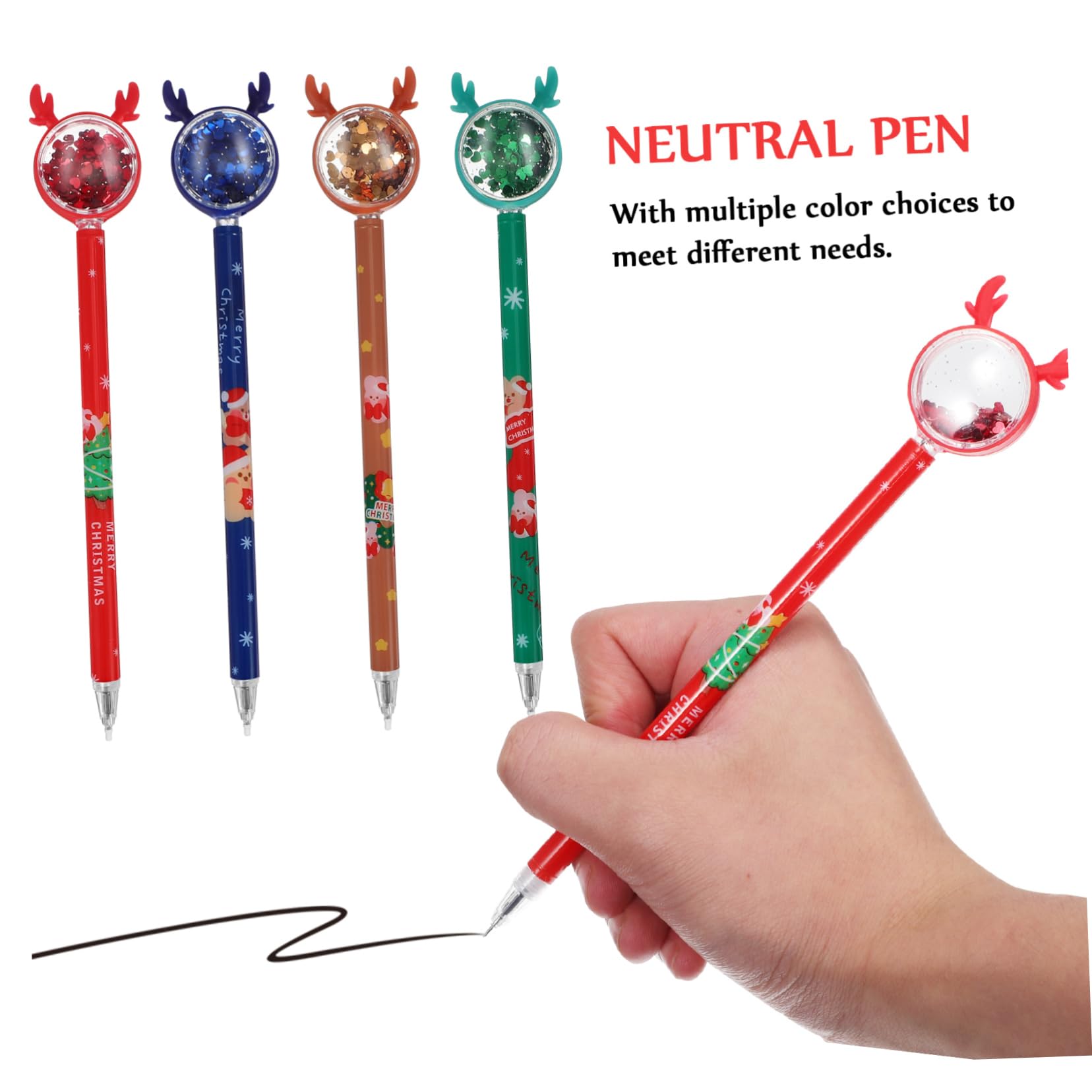 Stylos De Noël Uniques Design Délan Paillettes 36 Instruments Décriture Colorés Pour Le Bureau Et Les De Fête