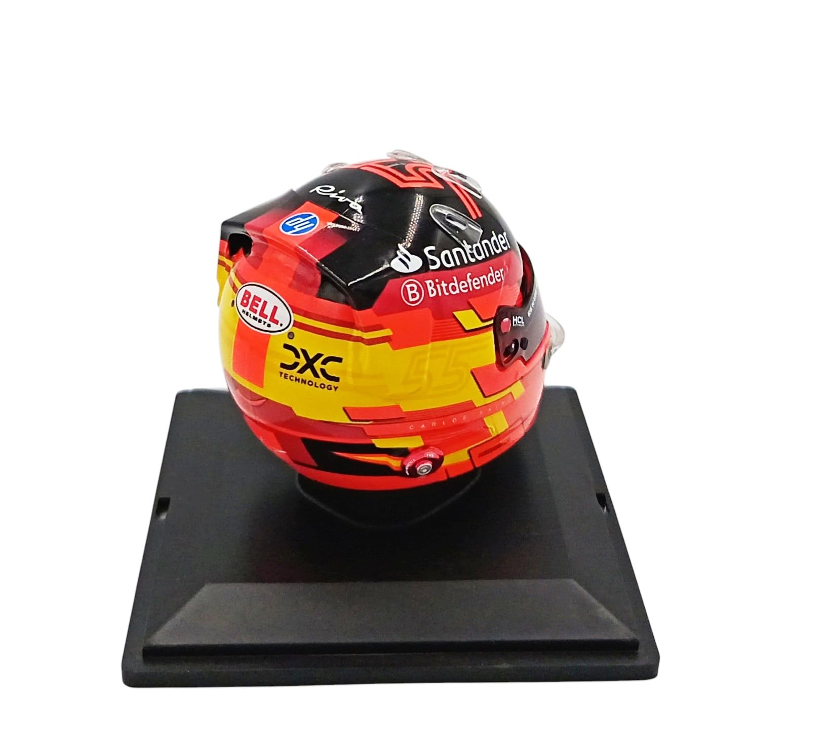OPO 10 Formel-1-Helm kompatibel mit Ferrari F1: Carlos Sainz Jr. 2024 – Maßstab 1:5 Spark – CAS90