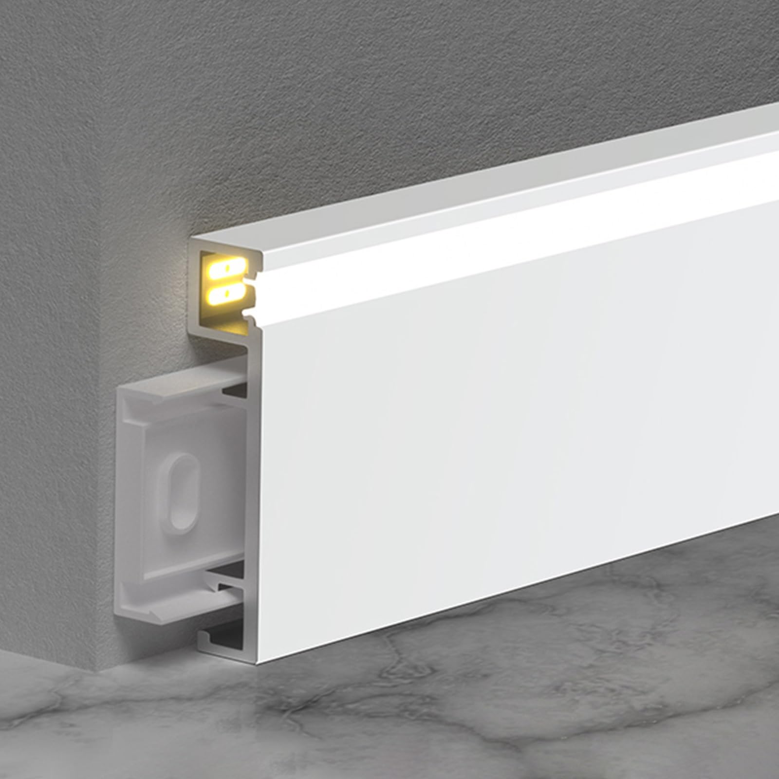 Aluminiowy profil kanałowy LED z osłoną PC do oświetlenia domu i biura
