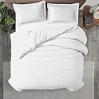 Kotton Culture Twin XL Duvet Cover 100% Egyptian Cotton 600 Thread Count White - Ultra Soft Breathable Zipper & Corner Ties