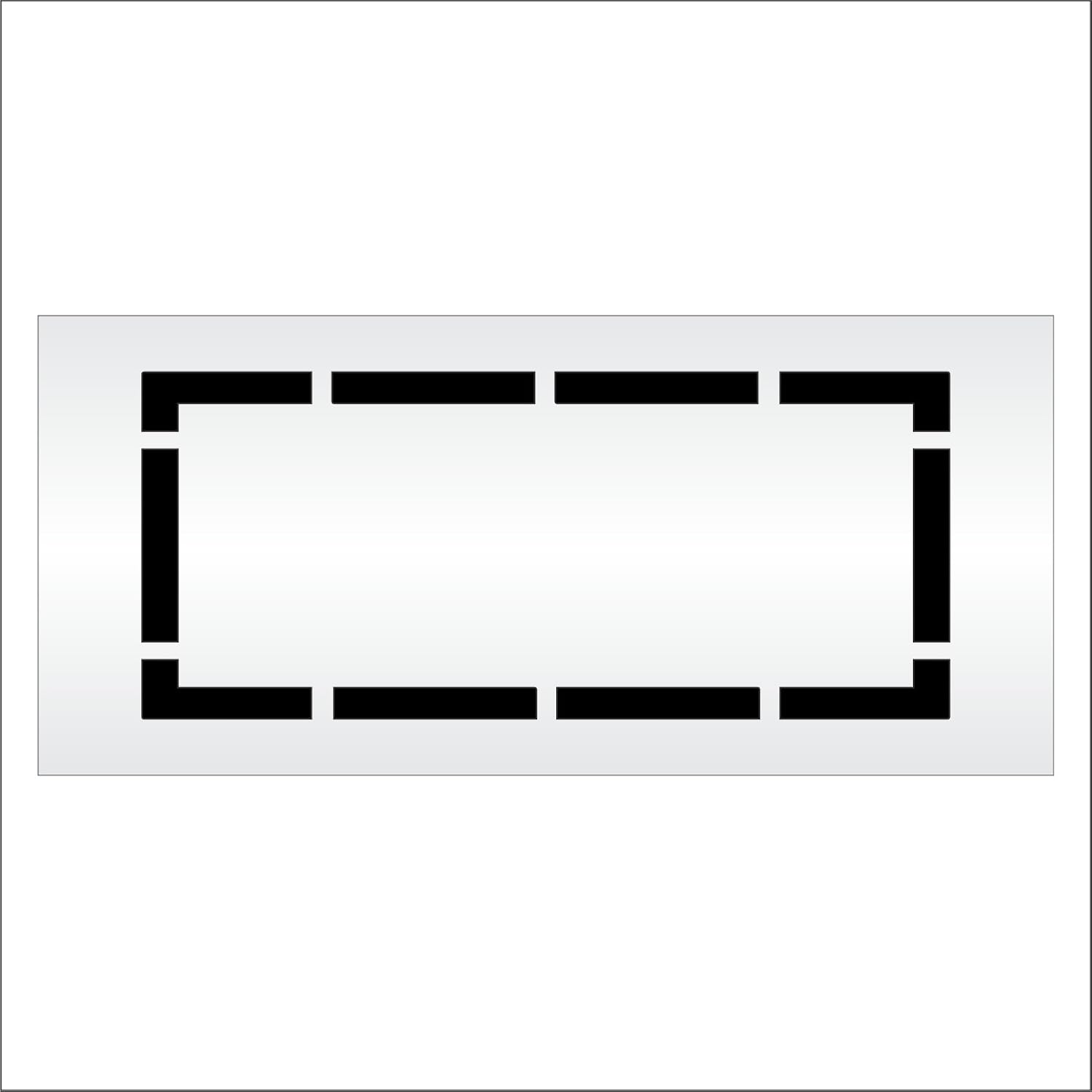 Athletic Marking Stencil - 36 inch -Baseball BATTERS Box Stencil - 36" x 84" x 1/8" (128 mil) - Pro-Grade