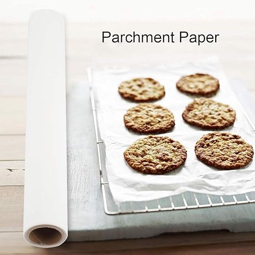 Miniatura 2 de 12 pulgadas x 240 pies, hojas de papel pergamino para hornear, rollo de papel pergamino de 240 pies cuadrados para hornear, papel de horno blanco
