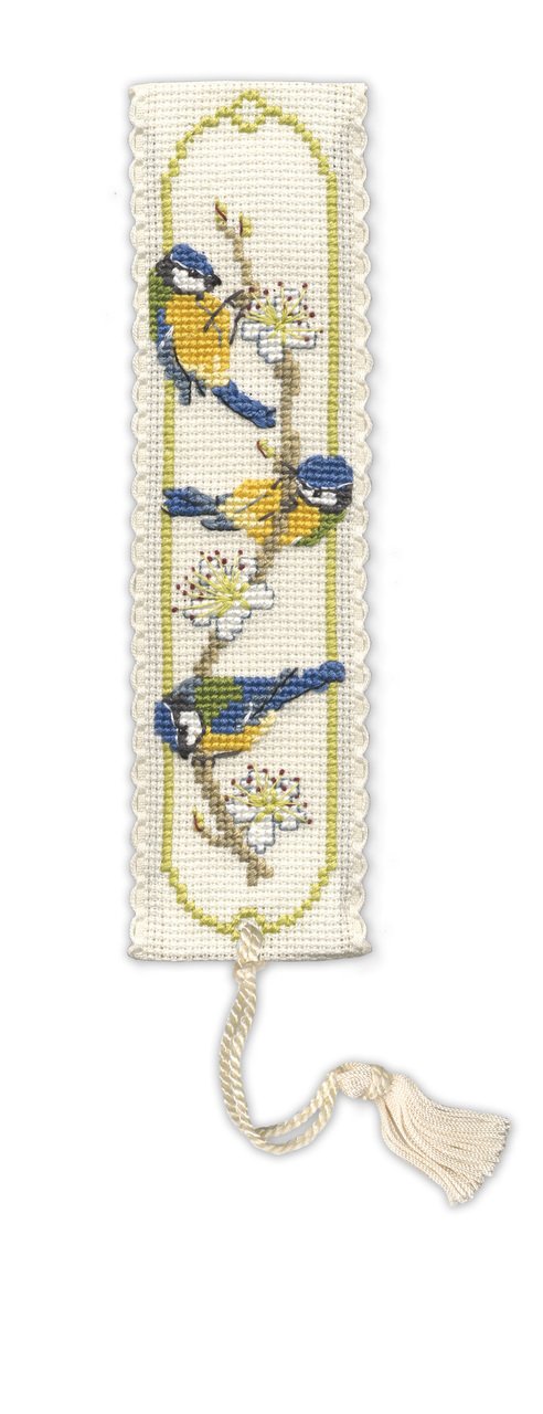 Bluetits Bookmark Cross Stitch Kit