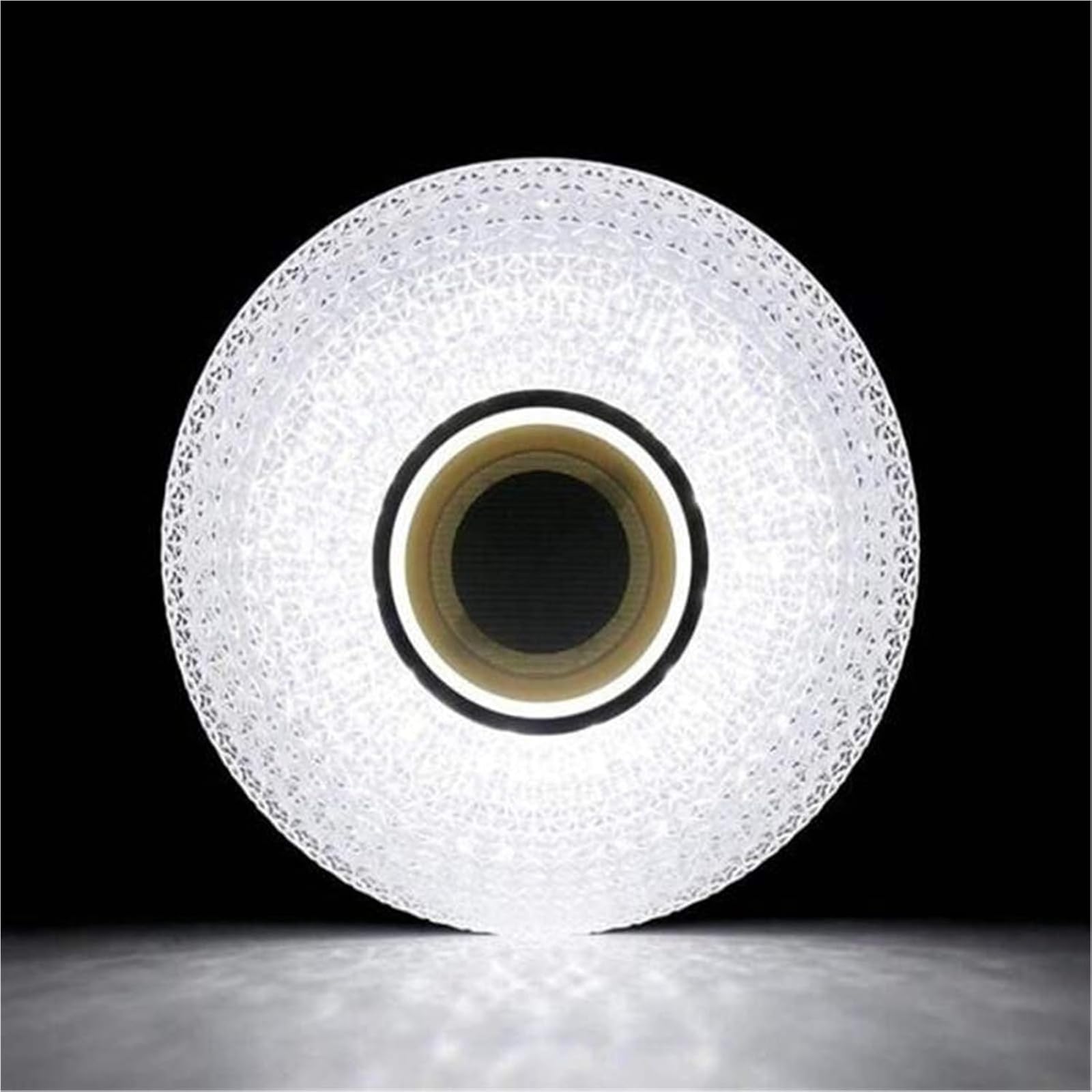 Kryształowa lampa sufitowa LED z pilotem zdalnego sterowania i aplikacją, nowoczesna lampa sufitowa RGB z 3 głośnikami Bluetooth, sypialnia, salon, łazienka, wodoodporny klosz z gwiaździstym niebem